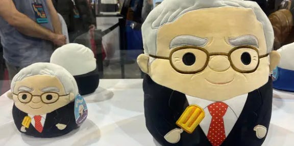 A Warren Buffett Squishmallow