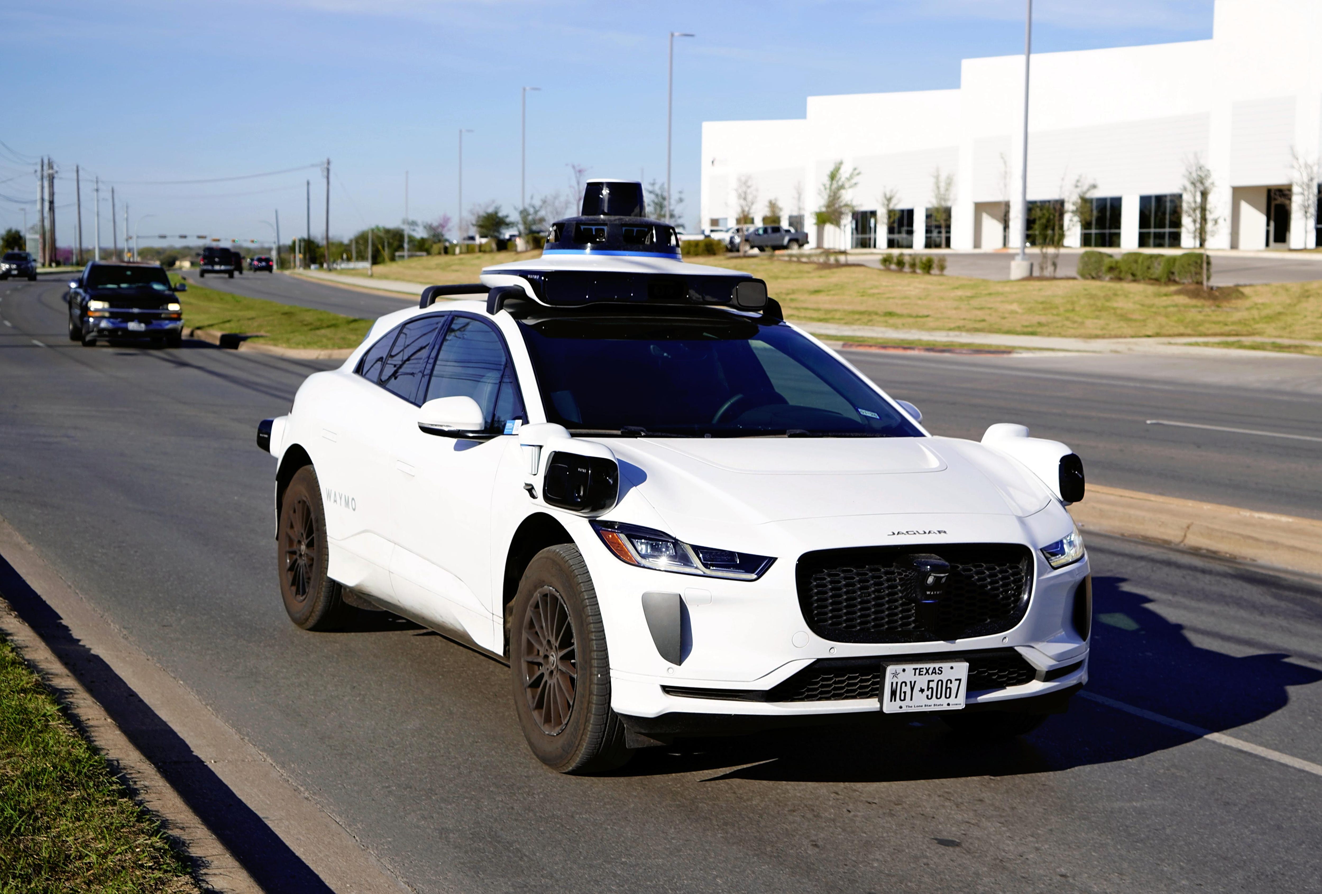A Waymo robotaxi in Austin, TX.