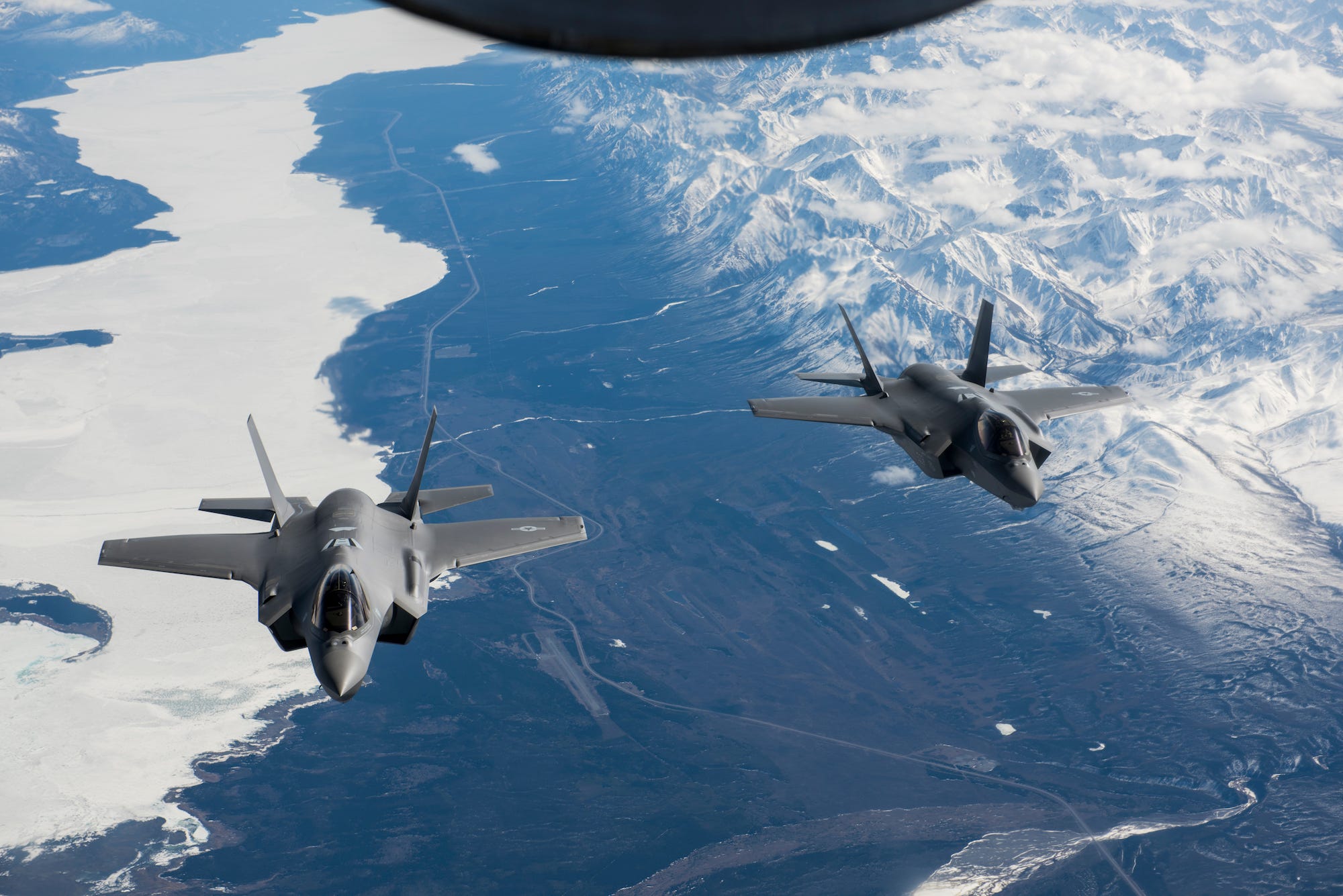 Air Force F-35A over Alaska
