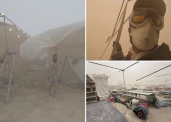 Wild dust storm wreaks havoc at Burning Man festival as campsites blown away, traffic delays pushed to 8 hours