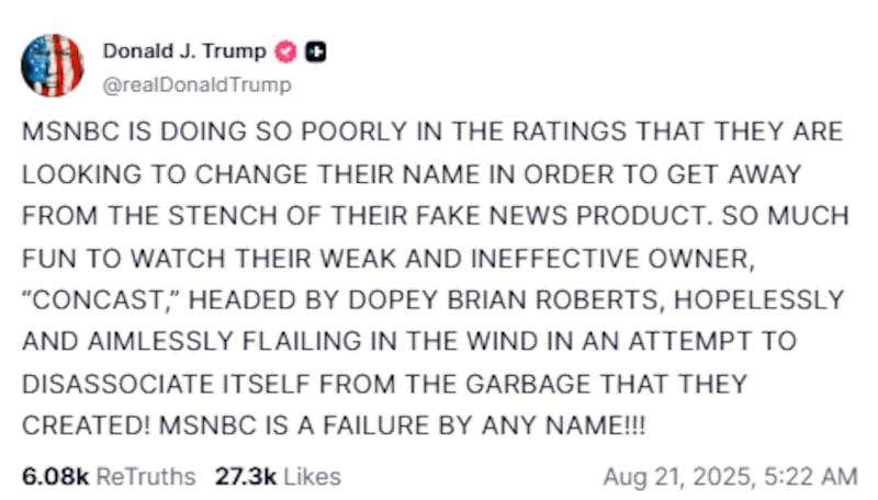 Donald Trump mocked the rebrand in a post on Truth Social.