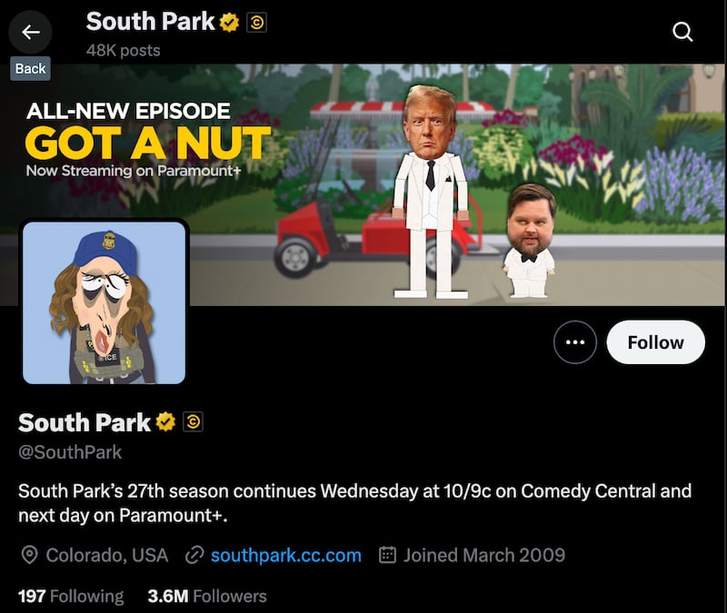 South Park on X