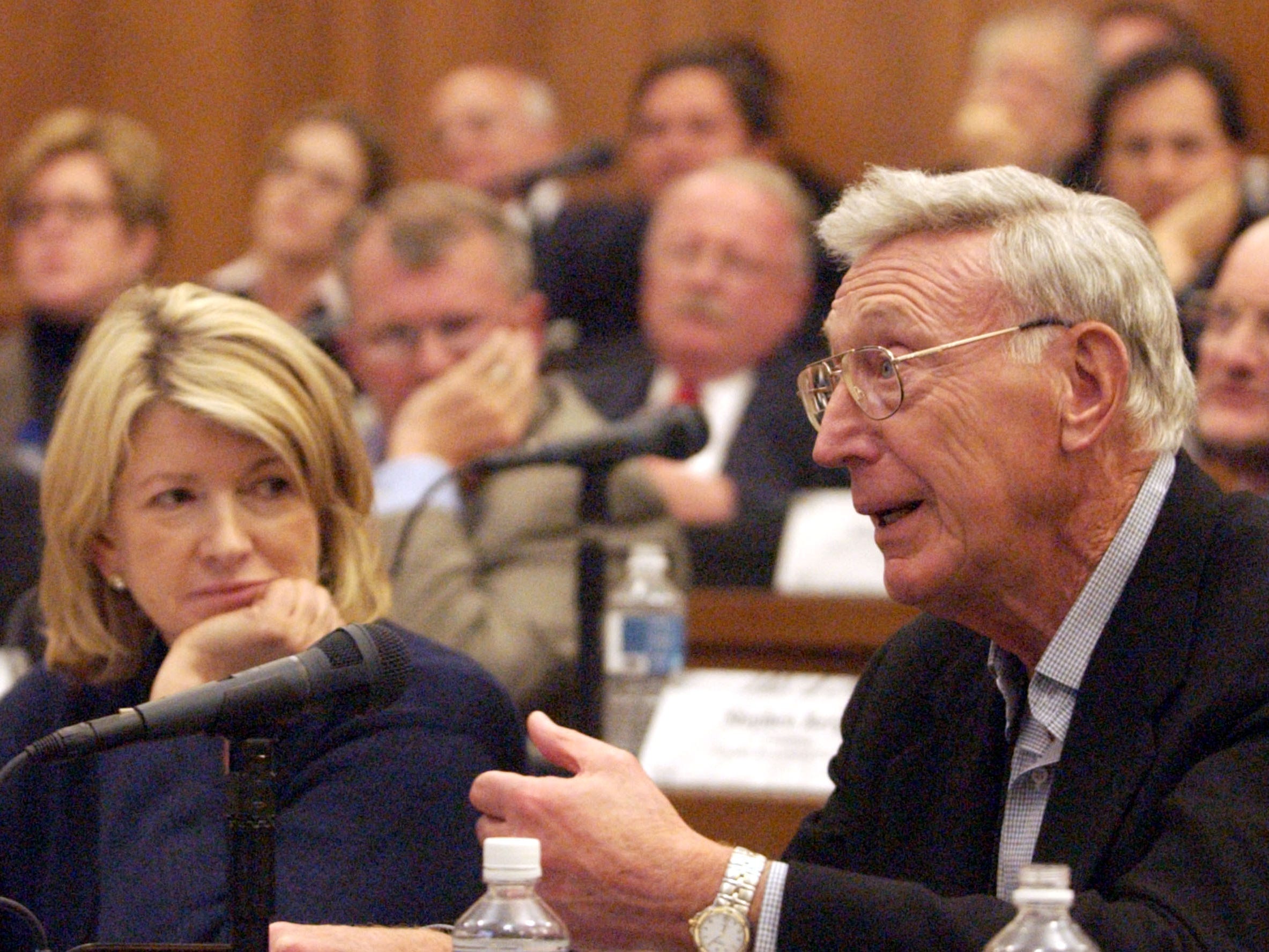 Bernie Marcus and Martha Stewart