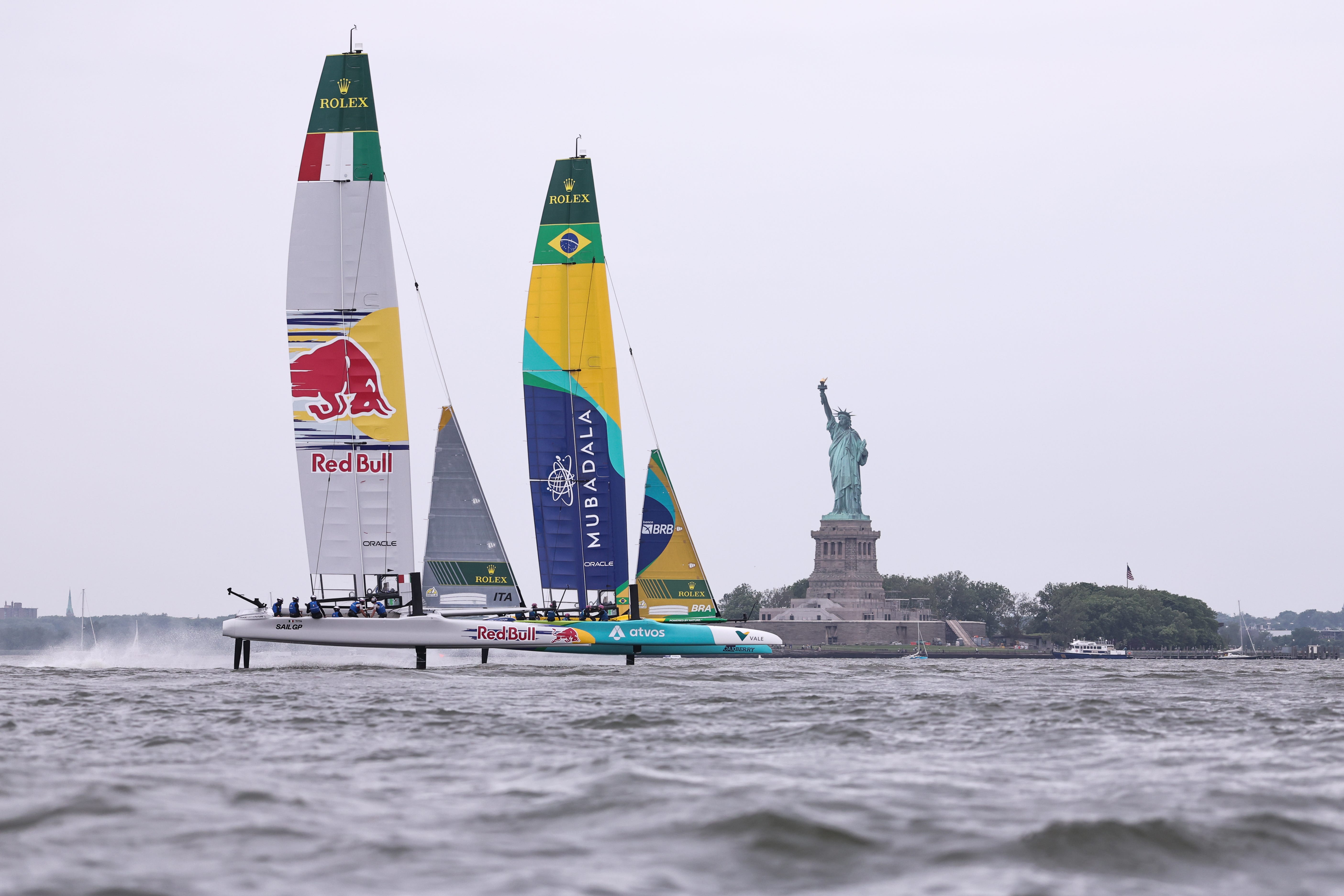 A SailGP race in New York City