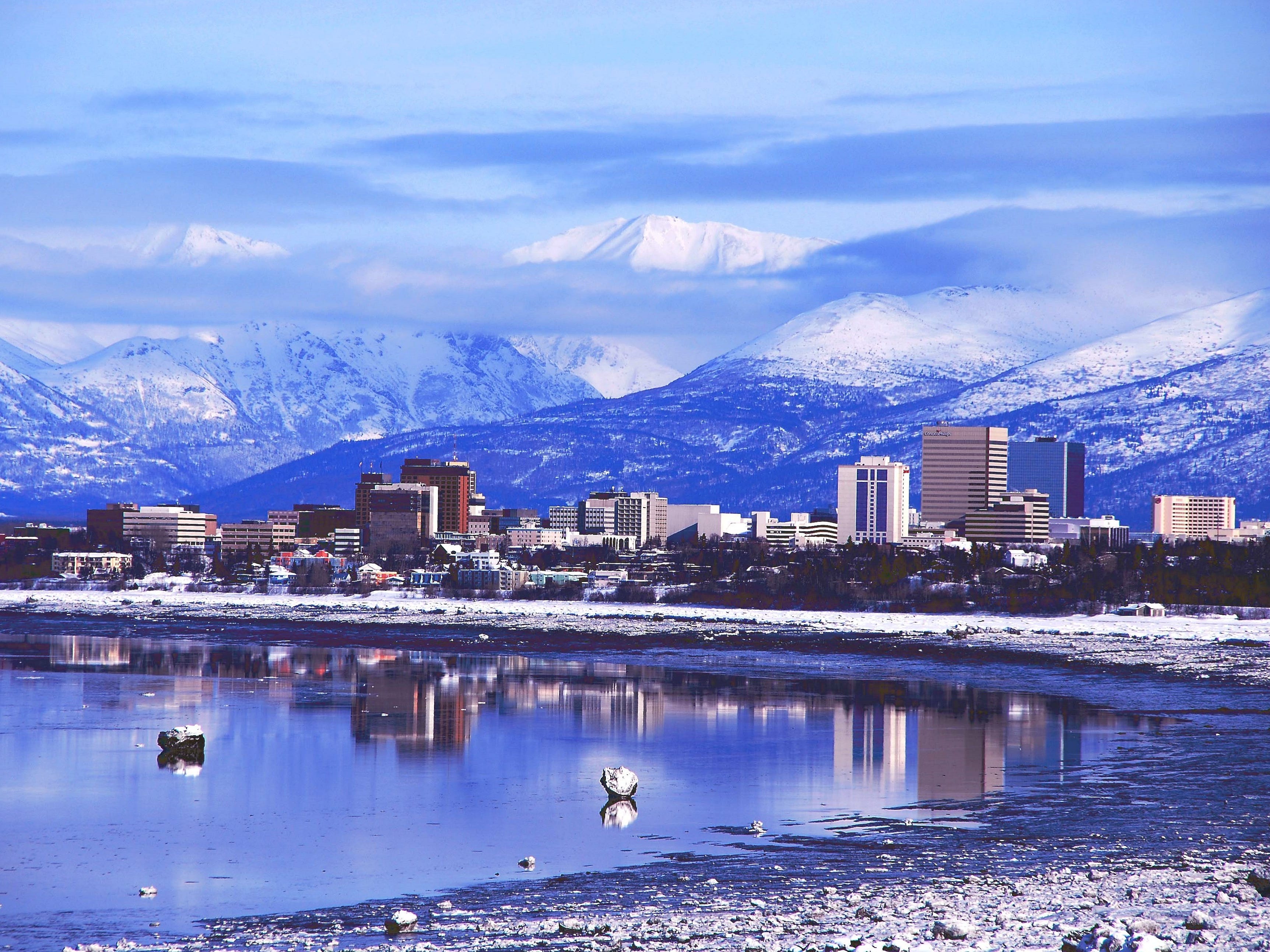 The skyline of Alaska