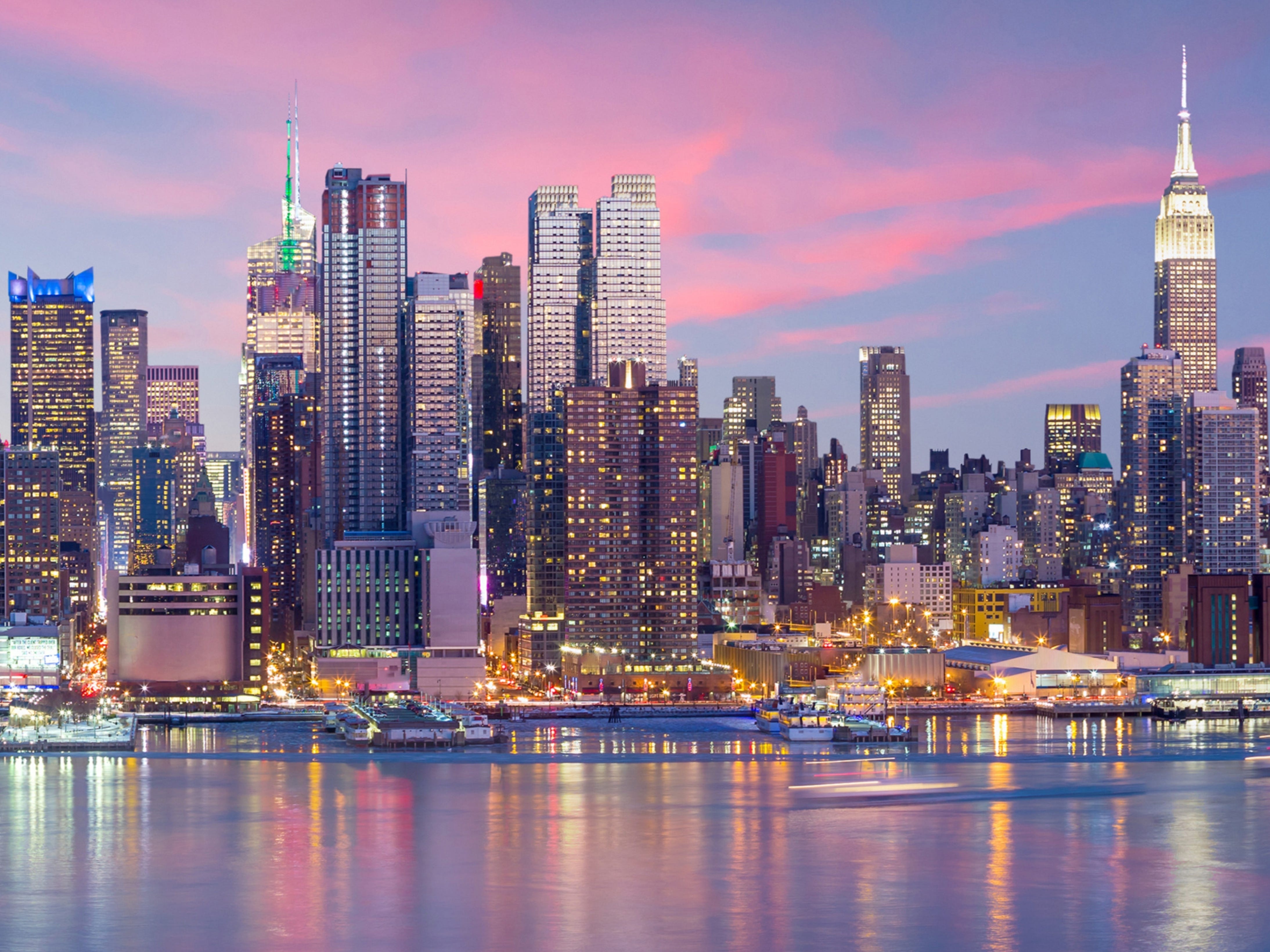 New York City's skyline.