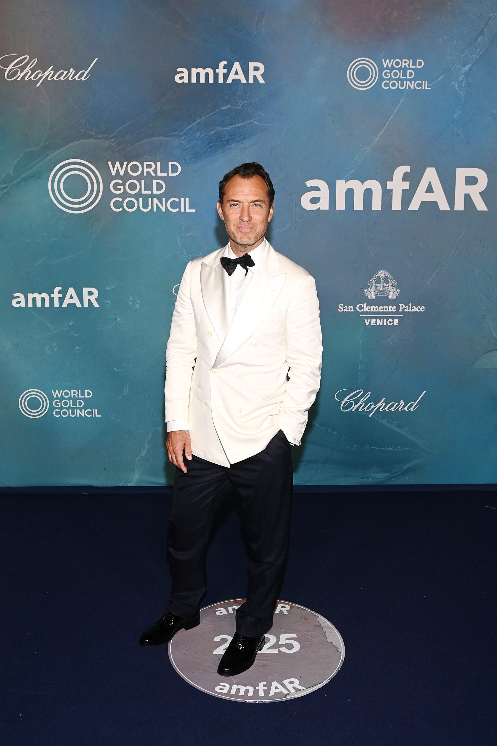 Jude Law attends the amfAR Gala Venezia in August 2025.