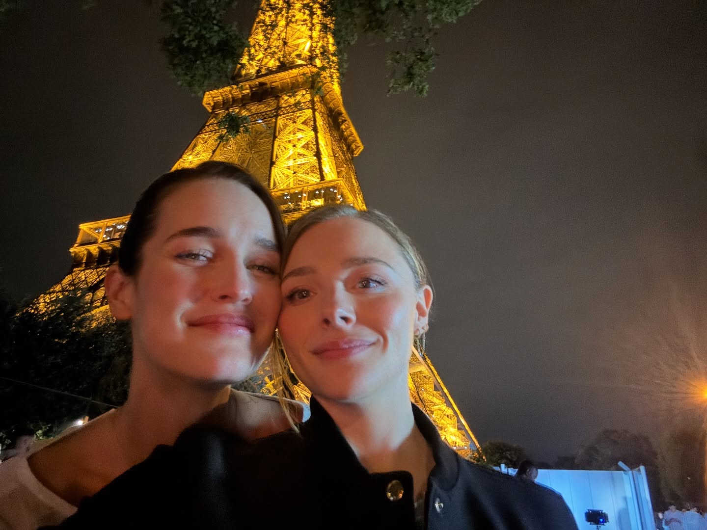 Chloe Grace Moretz and Kate Harrison in Paris. 