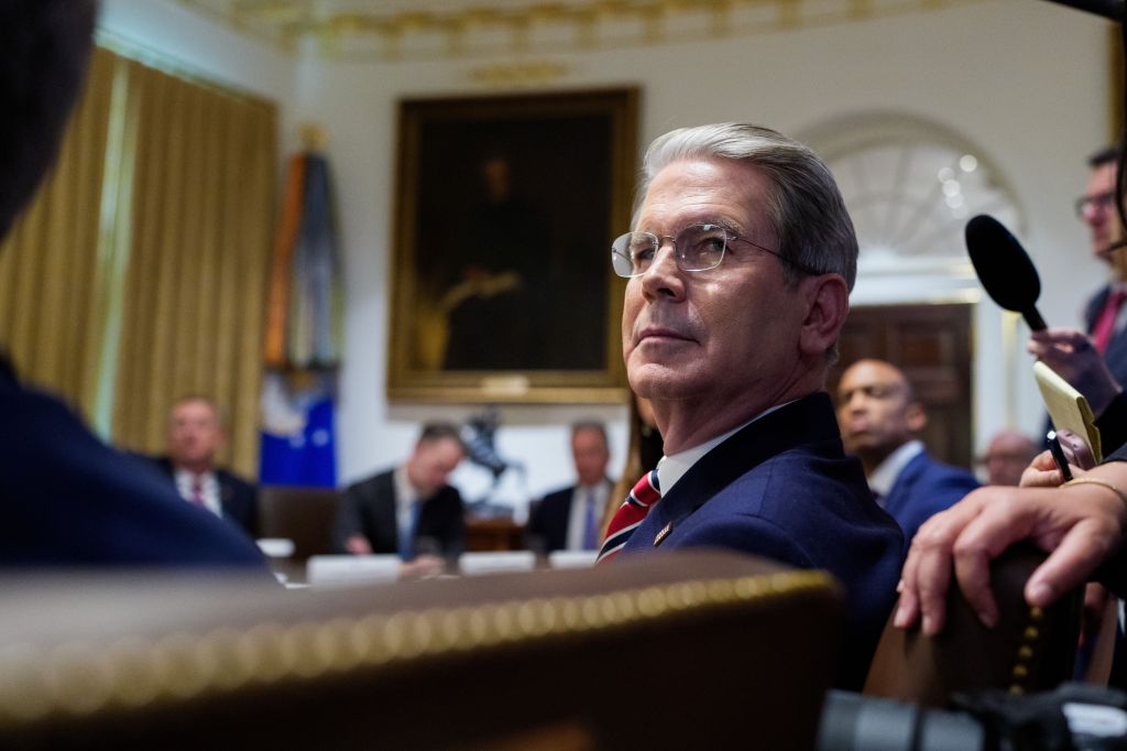 Treasury Secretary Scott Bessent at a White House cabinet meeting.