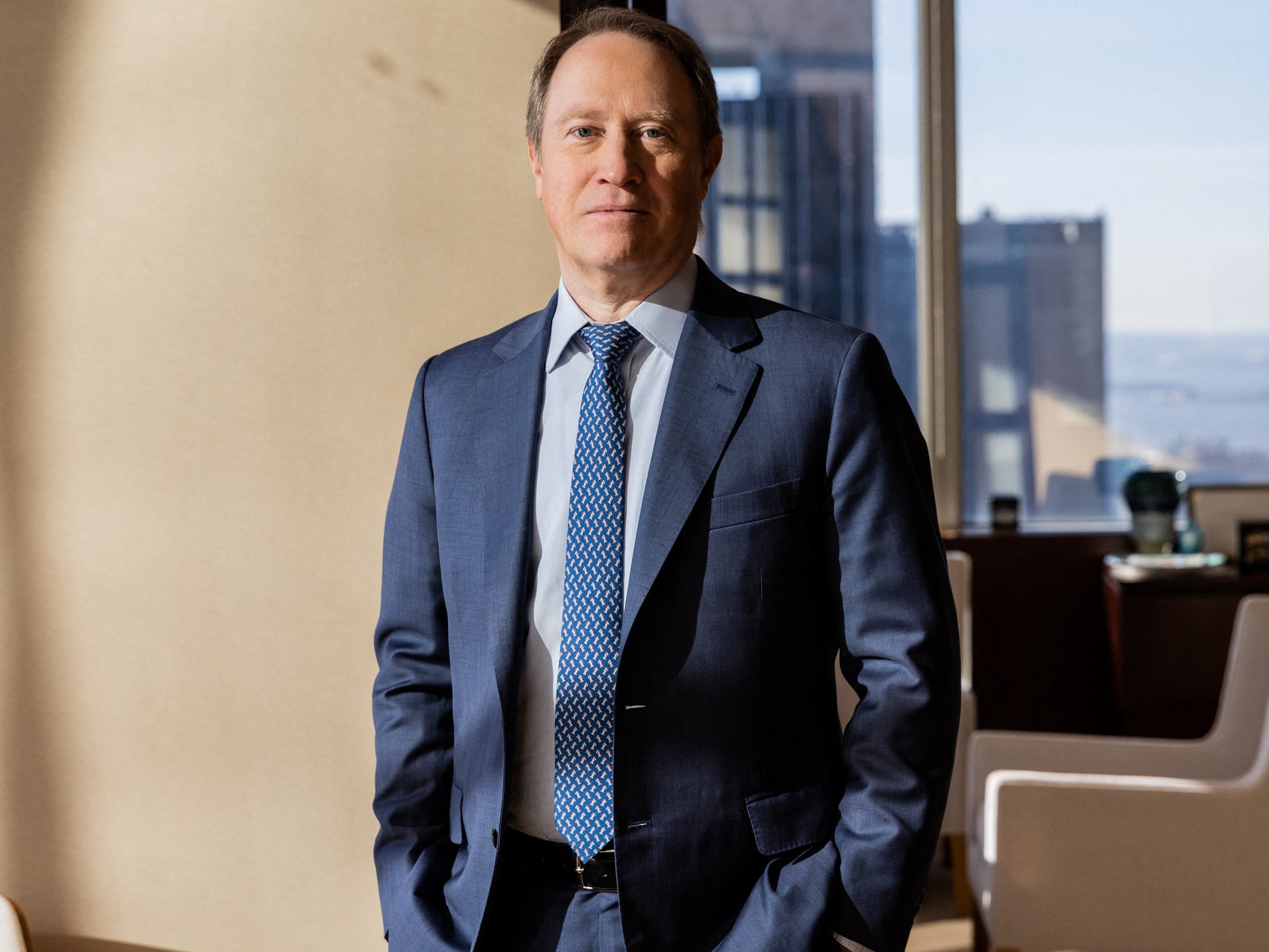 Morgan Stanley's incoming CEO Ted Pick poses for a portrait in New York City, U.S., December 21, 2023.