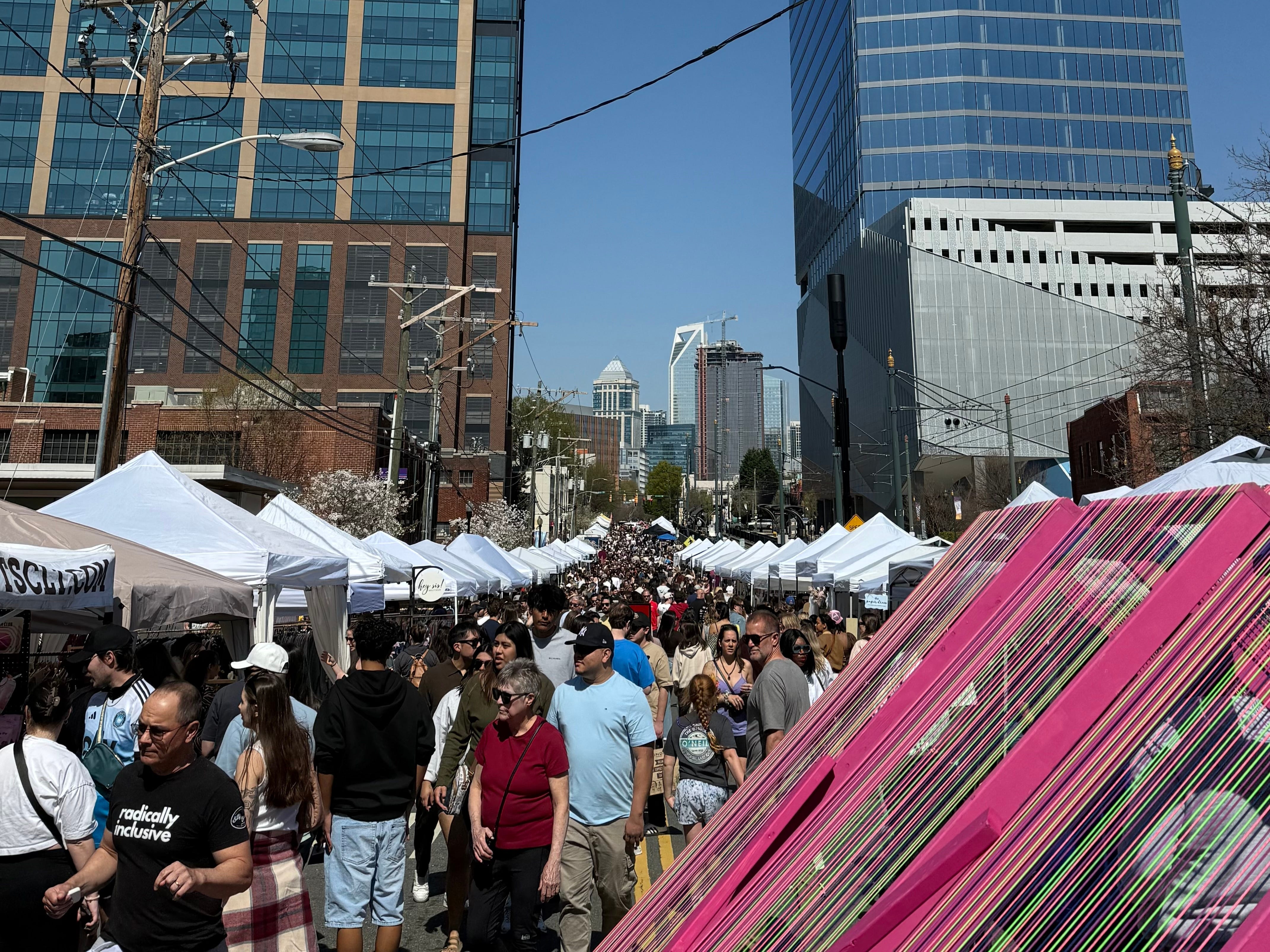 CRowds of people at South End Street Fair