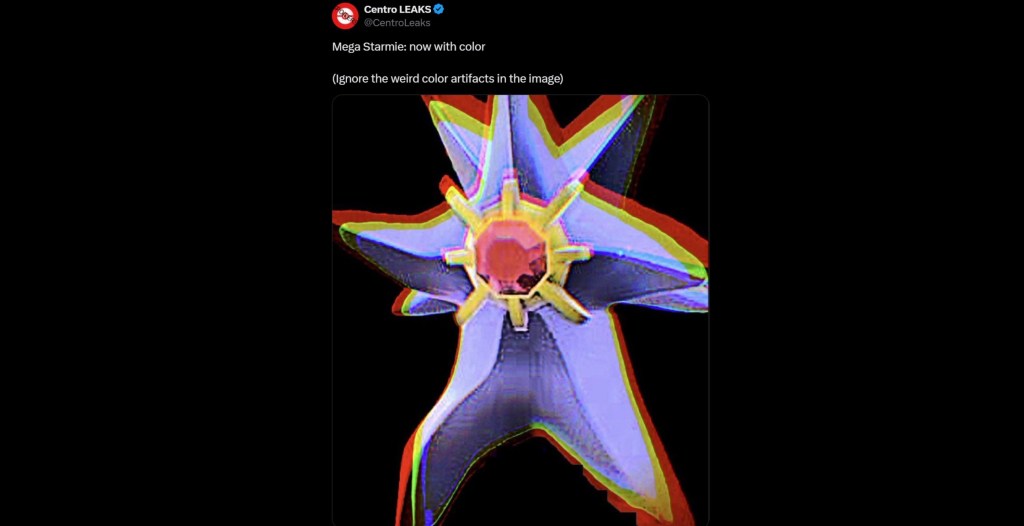 PLZA Mega Starmie Leak
