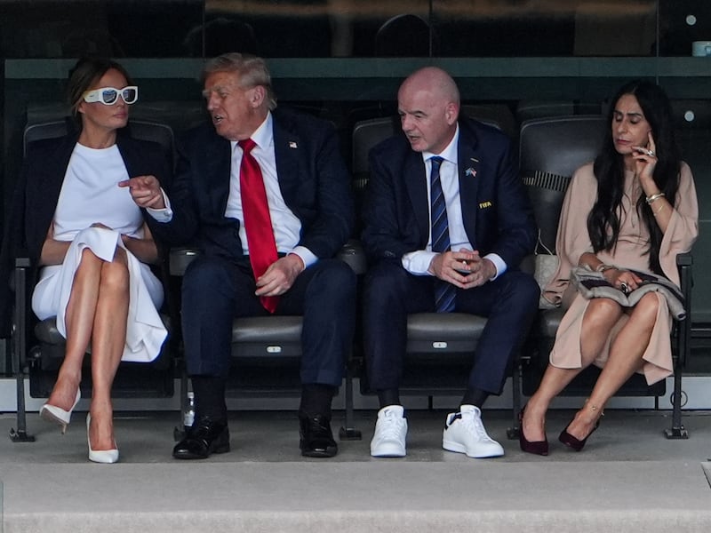 Donald Trump's ankles appeared swollen during the FIFA Club World Cup 2025 Final match between PSG and Chelsea.