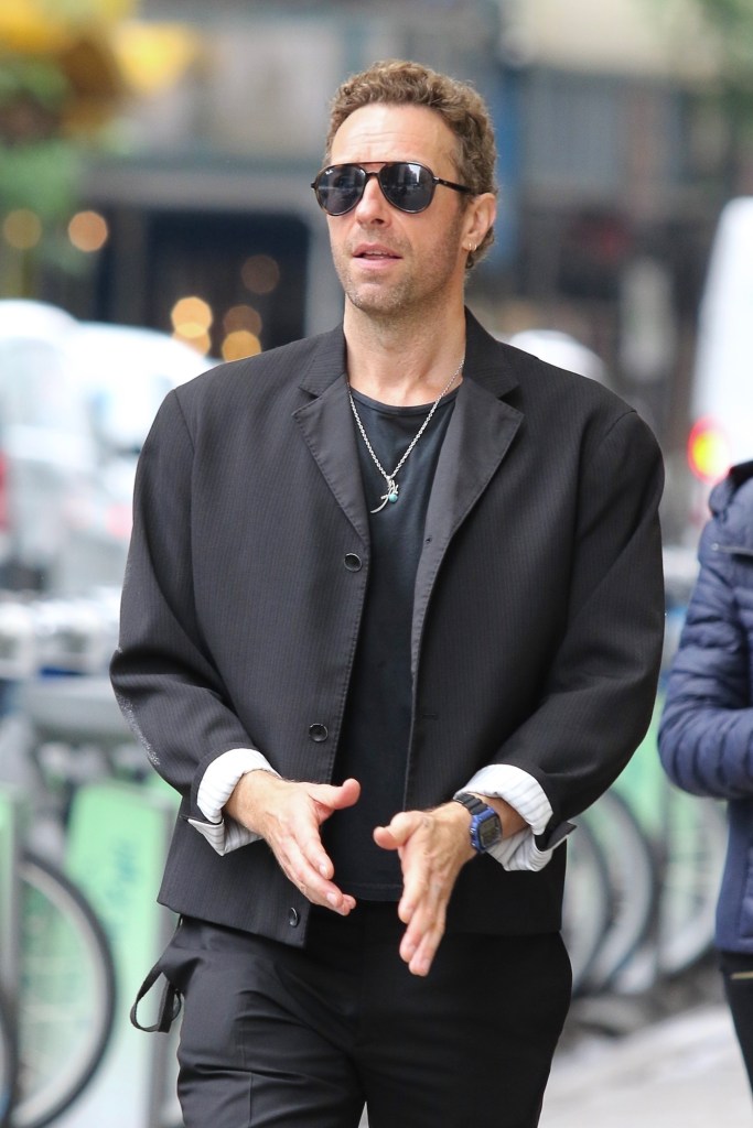 Chris Martin in NYC in June 2025
