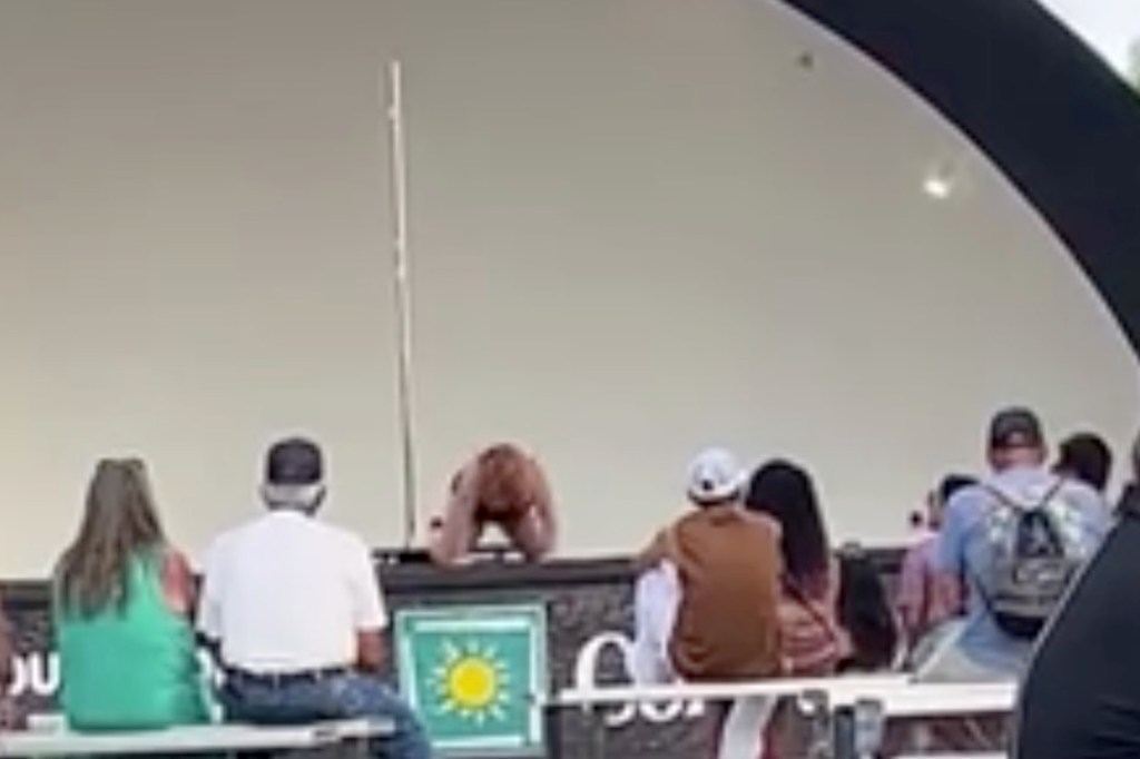 Pole-dancing performance at the Colorado State Fair.