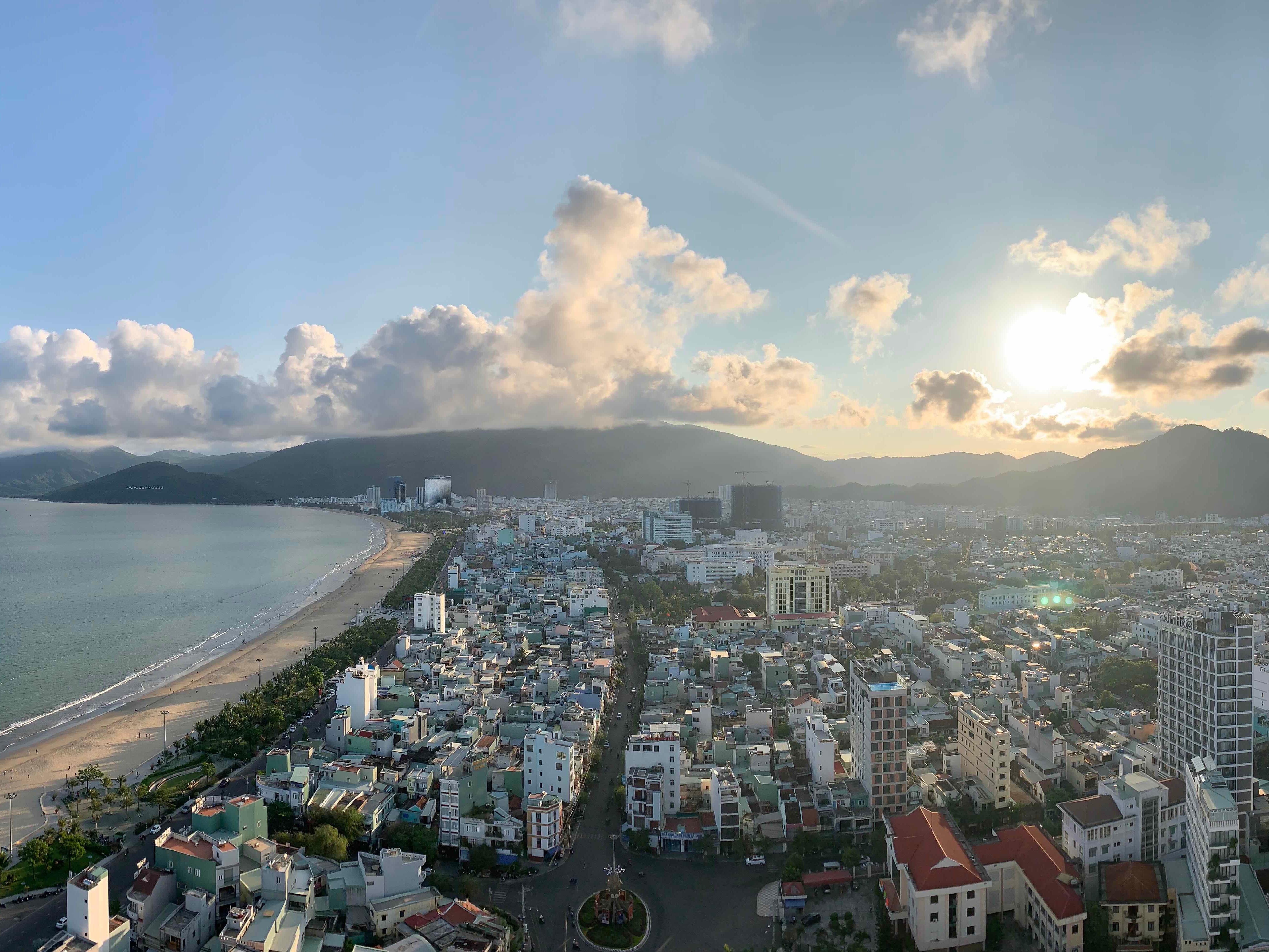 The metropolitan beach in Quy Nhon, Vietnam.