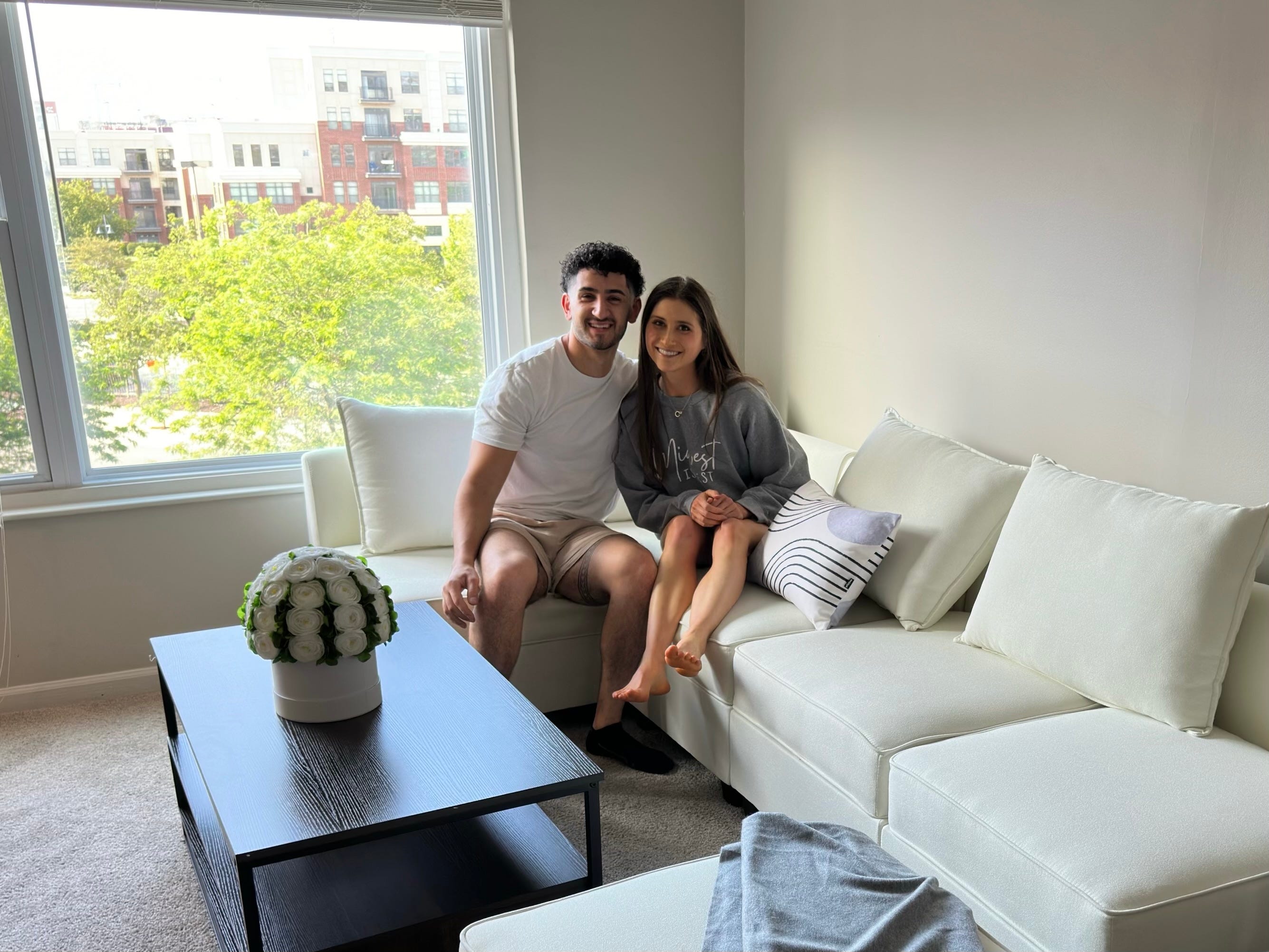 Couple at apartment