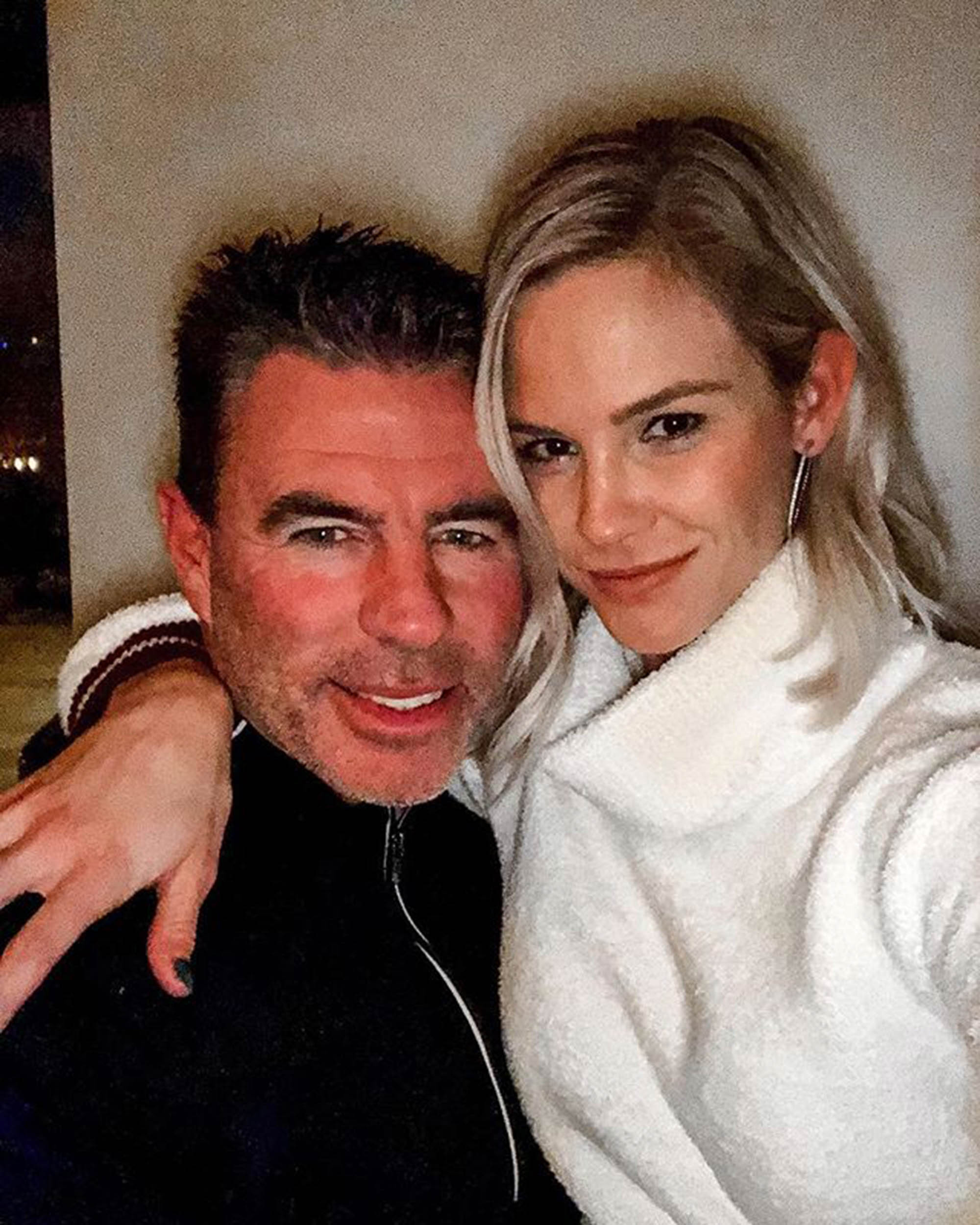 Meghan King and Juim Edmonds in a selfie. 