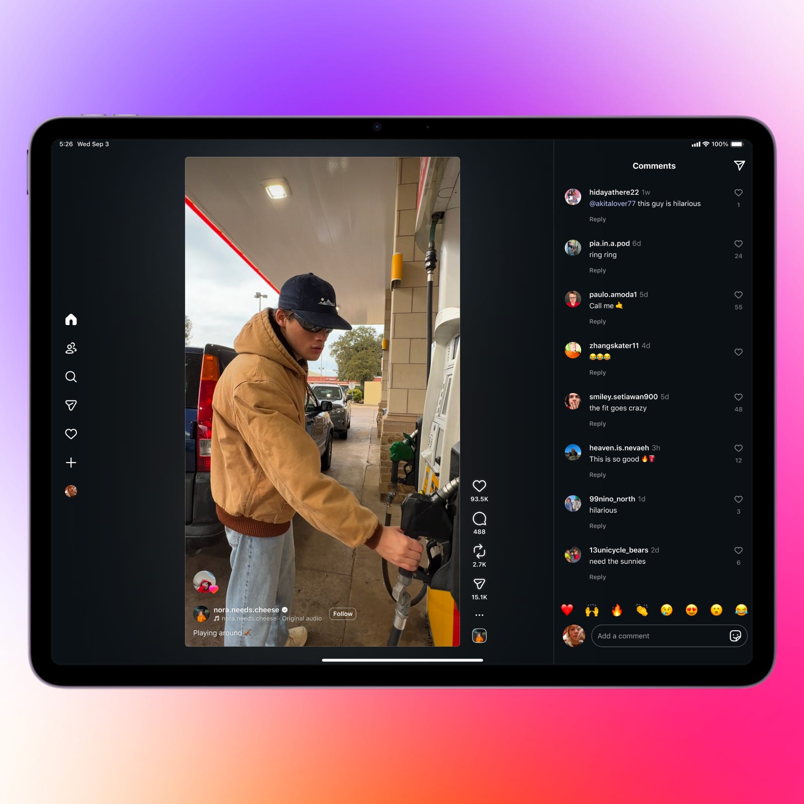 Instagram's ipad app