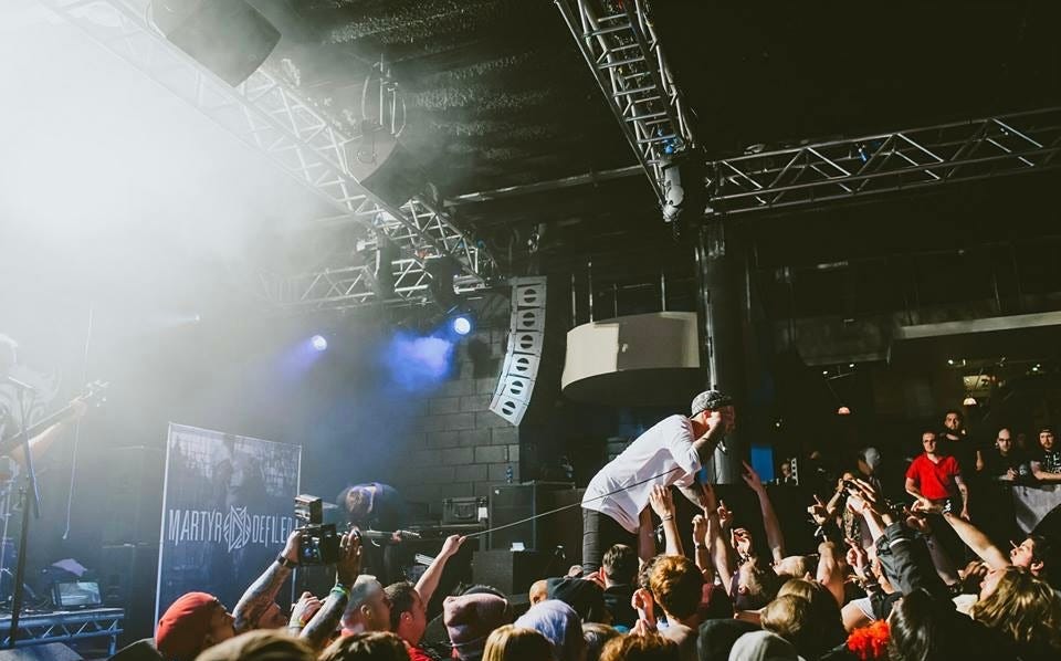 Matt Jones performing at festival