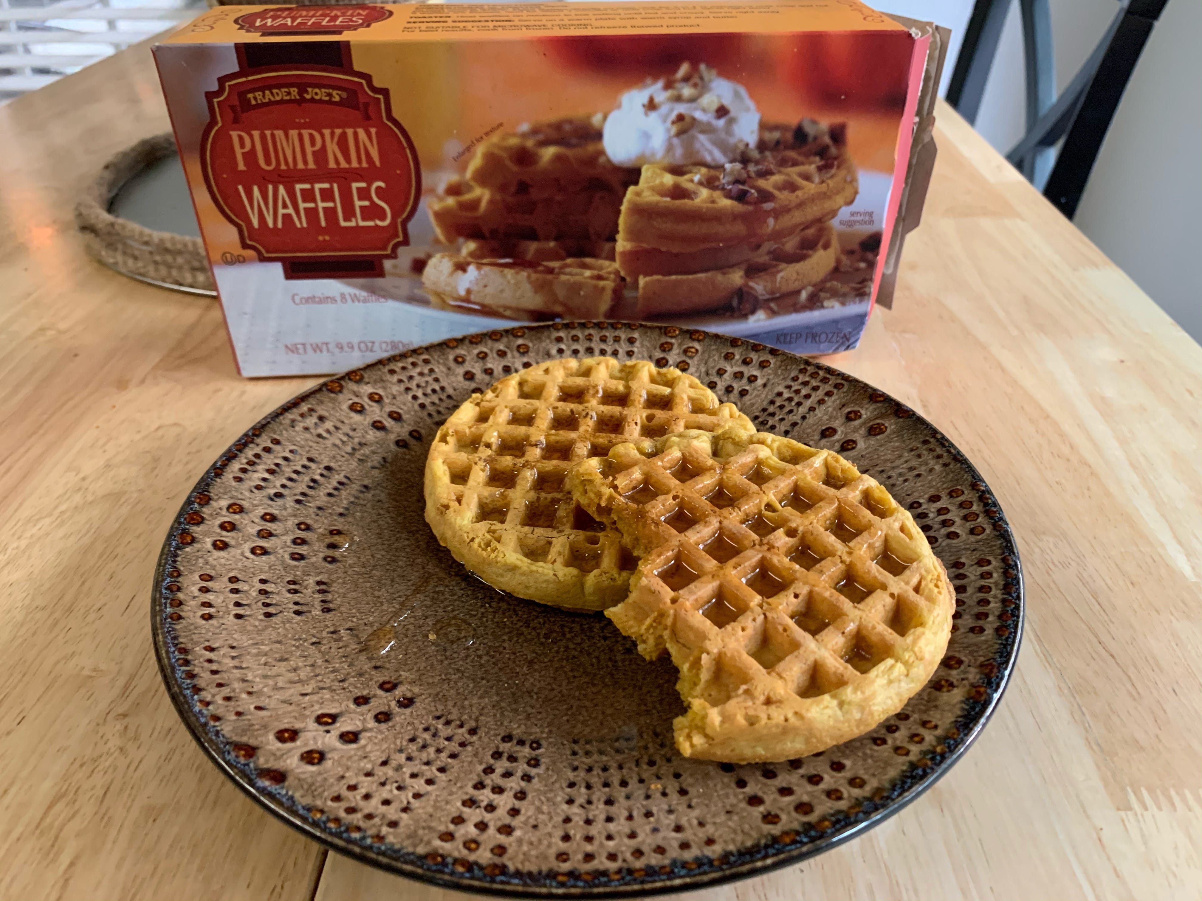 trader joe's pumpkin waffles