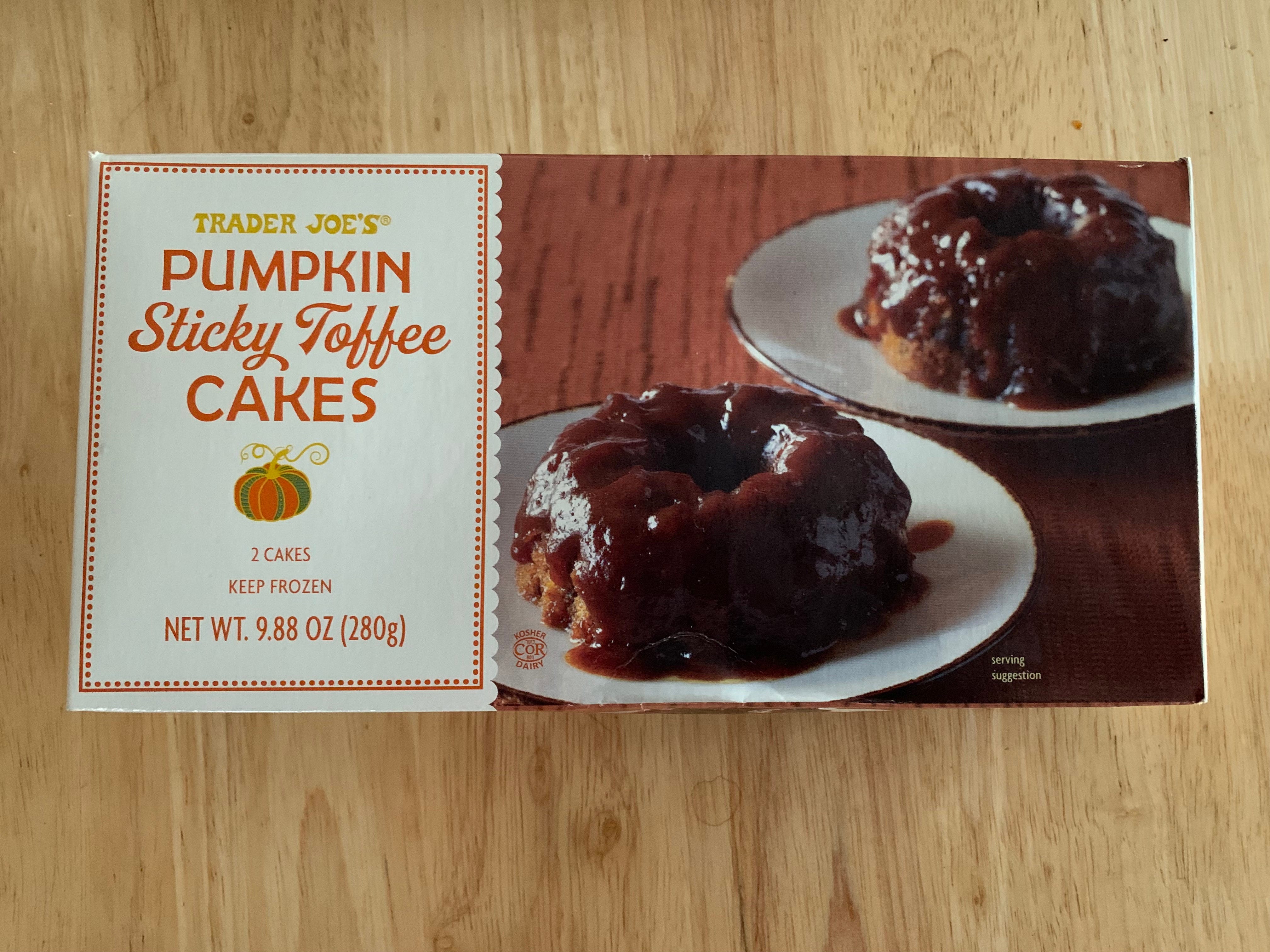 Trader Joe's pumpkin sticky coffee cakes
