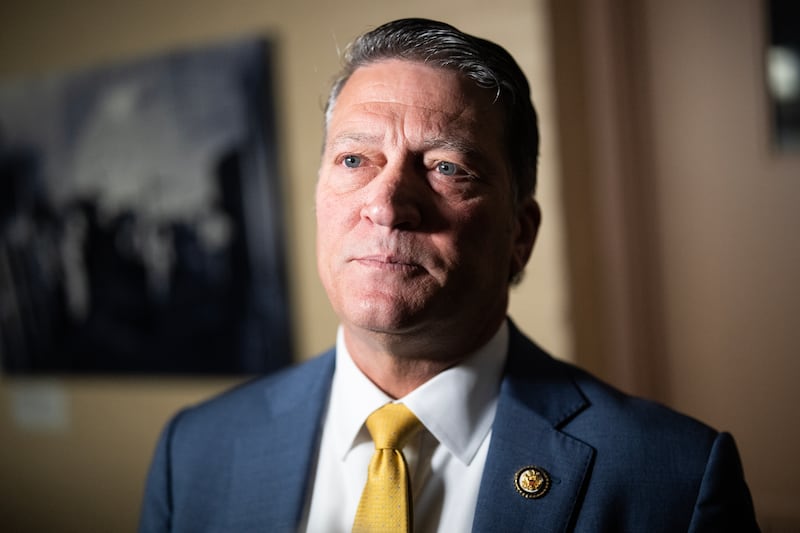 Rep. Ronny Jackson, R-Texas, talks with reporters in the U.S. Capitol on May 20, 2025.