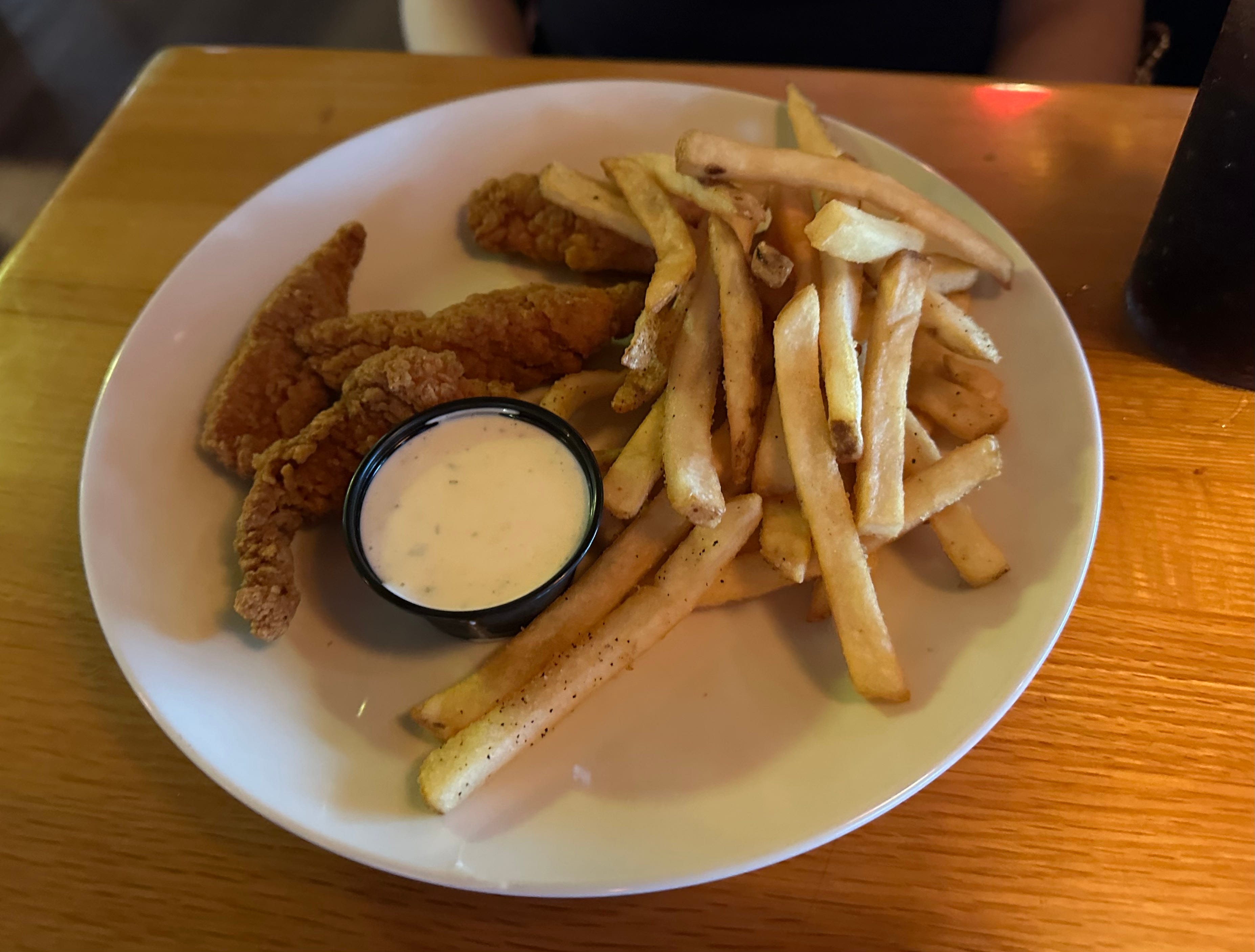 Chicken tenders, fries at Applebees