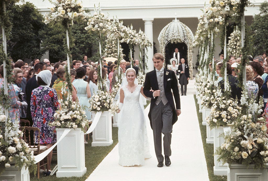 tricia nixon wedding white house rose garden