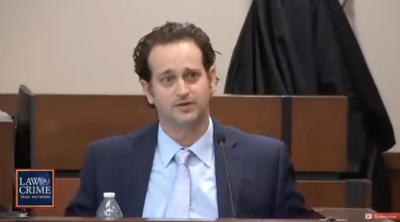 Charlie Adelson appears during a court appearance during his murder trial in 2023.