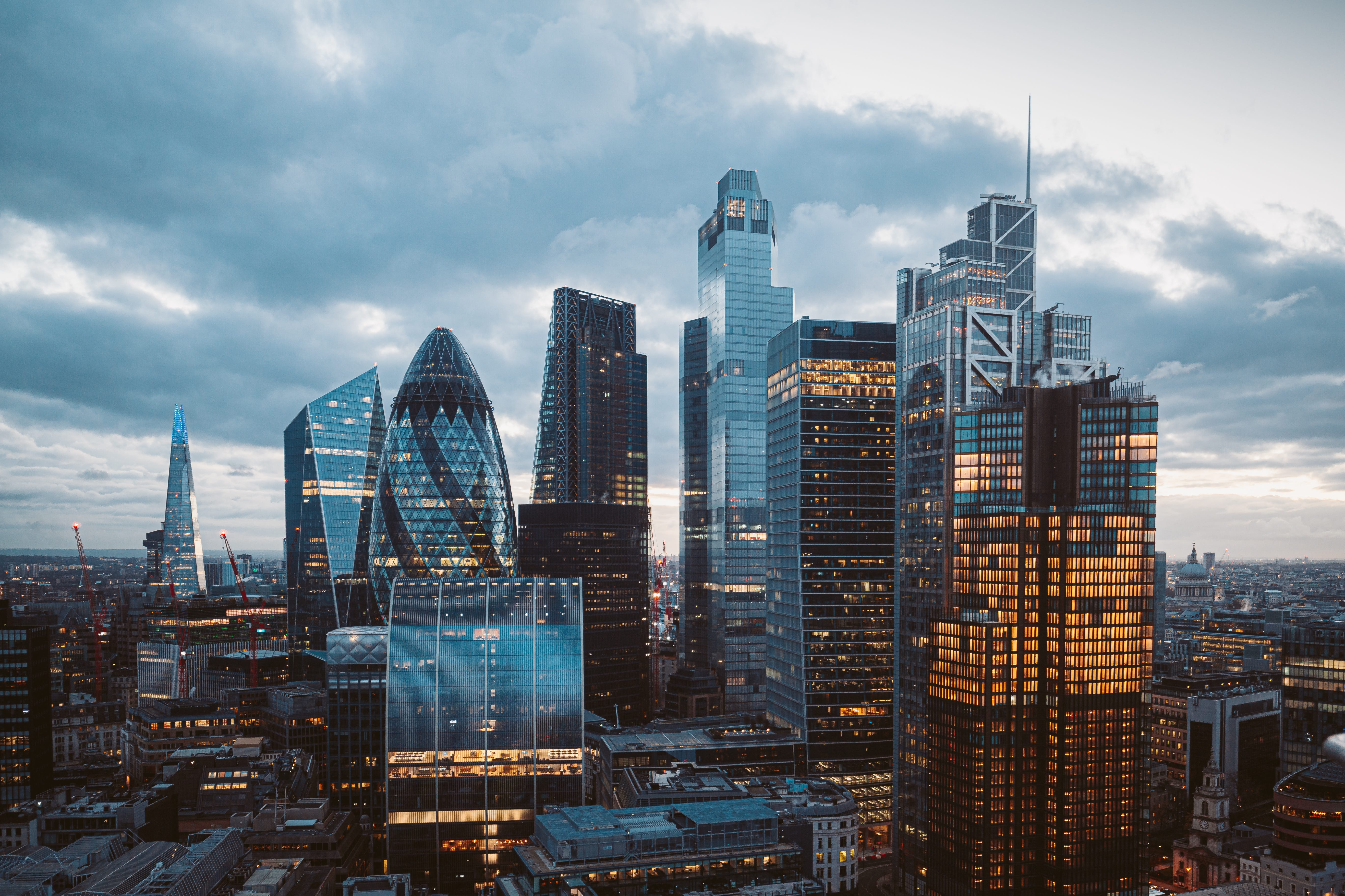 The City of London Skyline at Night
