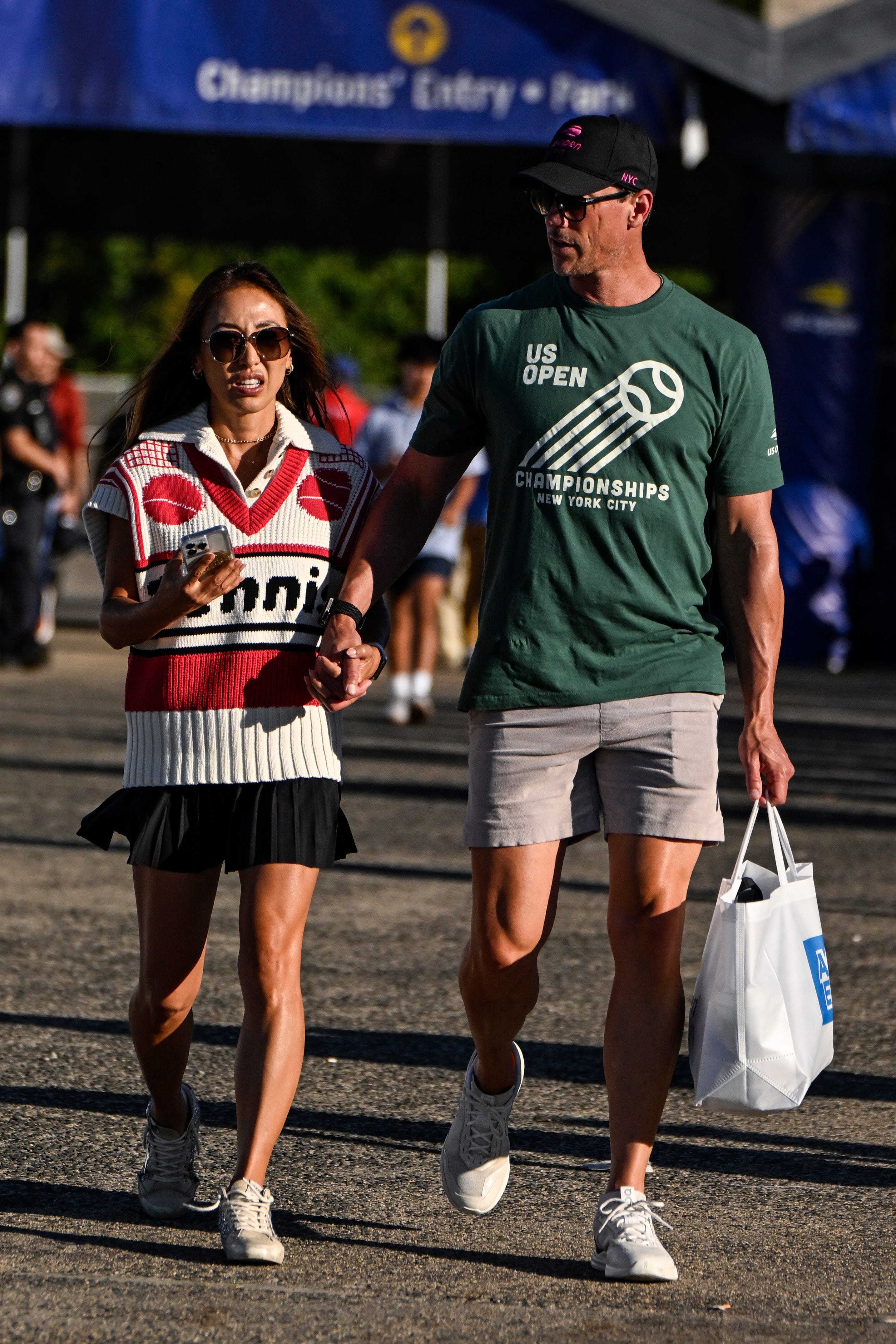 A couple at the US Open.