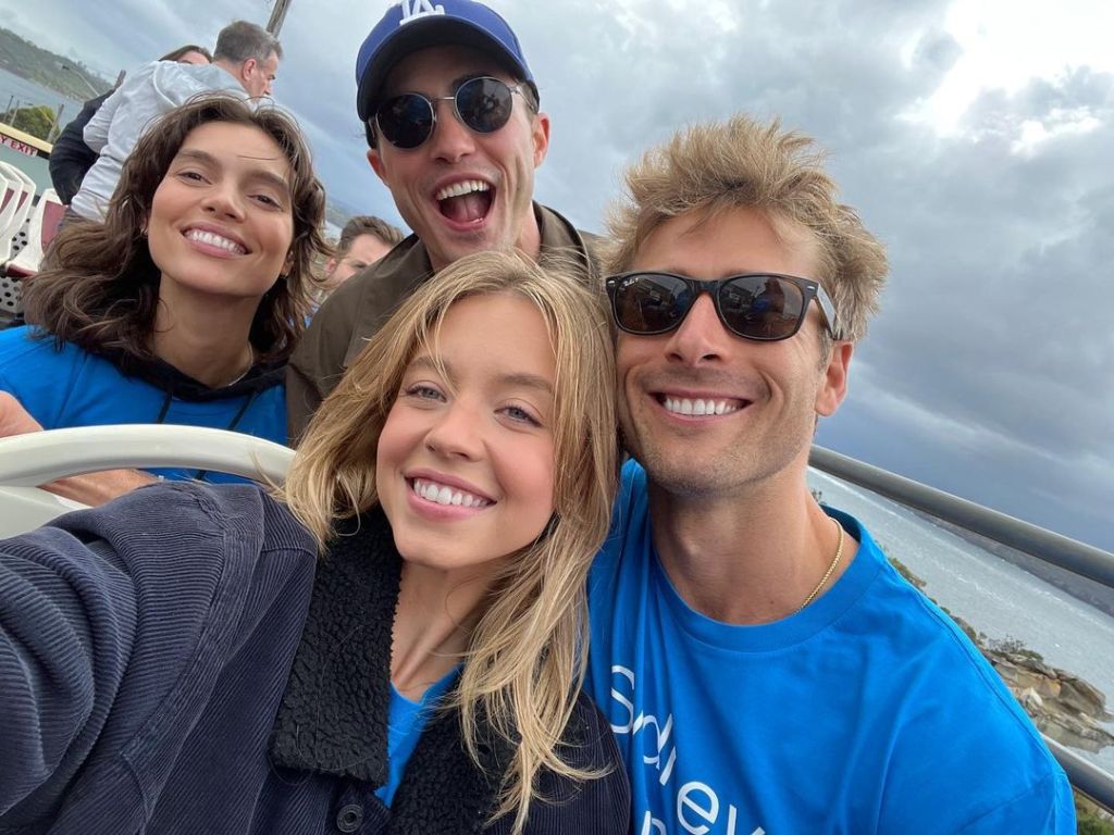 Glen Powell and Sydney Sweeney selfie