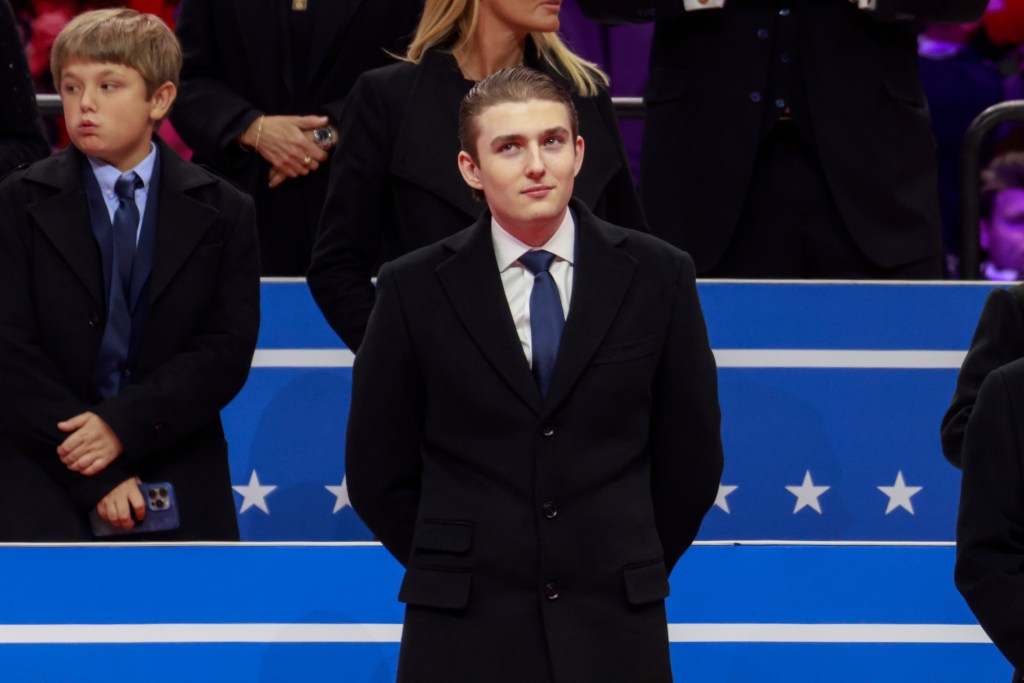 NEWS - January 20th, 2025  ABC News coverage of the Second Inauguration of Donald Trump airs Monday, January 20, 2025 on ABC. (ABC/Jose Alvarado, Jr.)  Barron Trump

