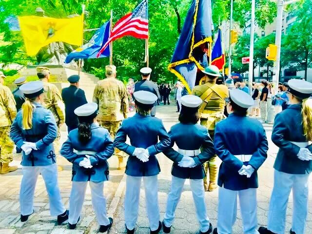 Cadets from the Knickerbocker Greys after-school program in NYC.