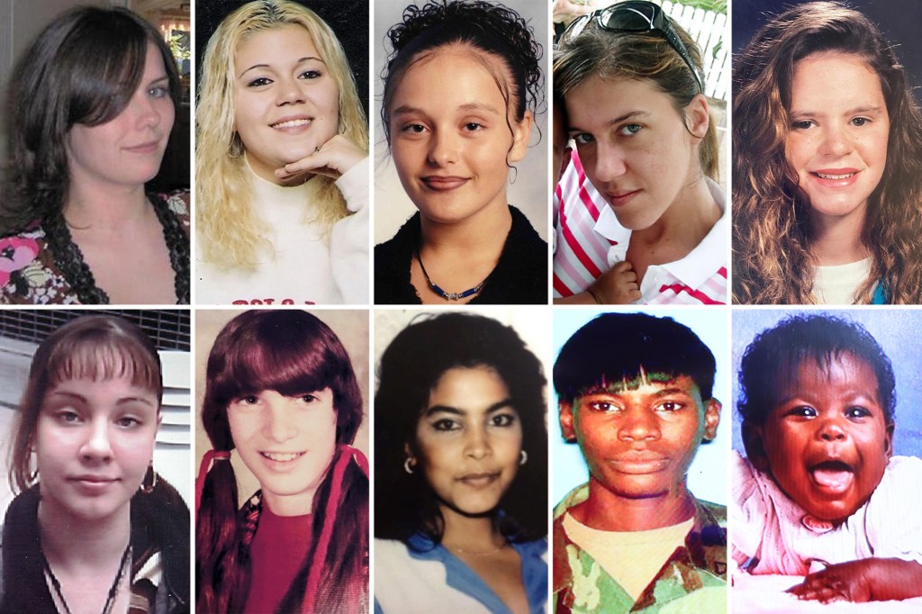 Collage of photos of possible victims of the Gilgo Beach serial killer.