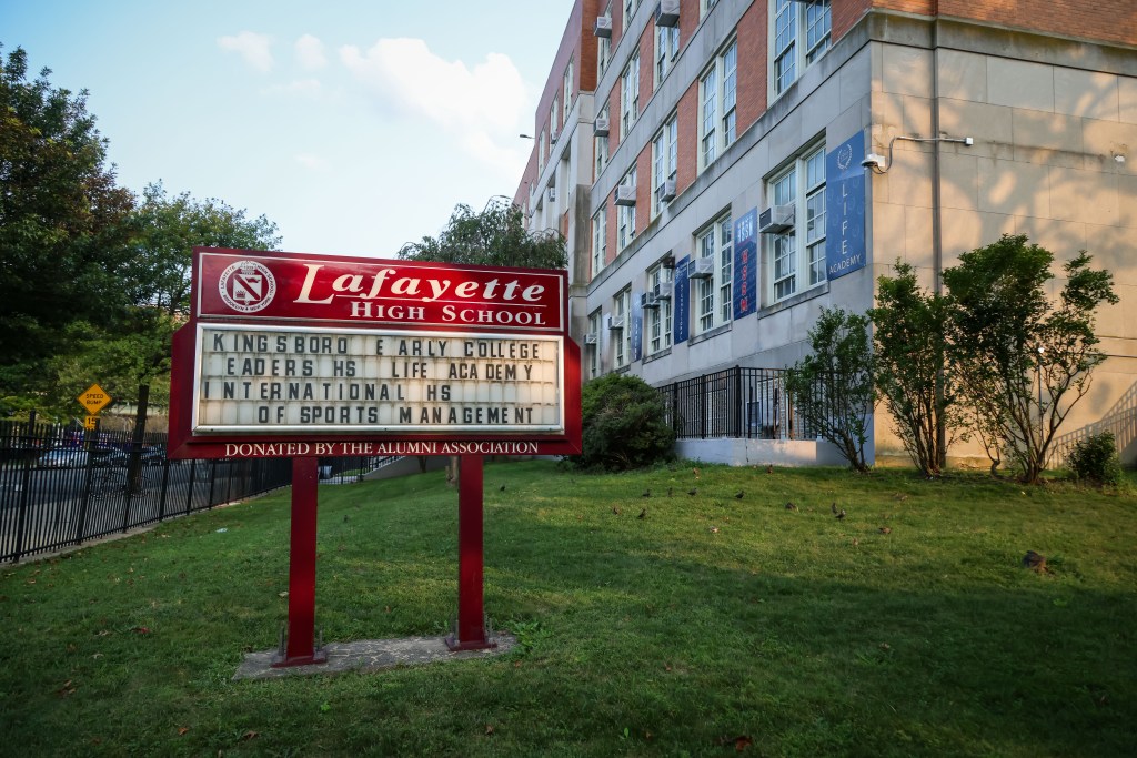 the exterior of the school