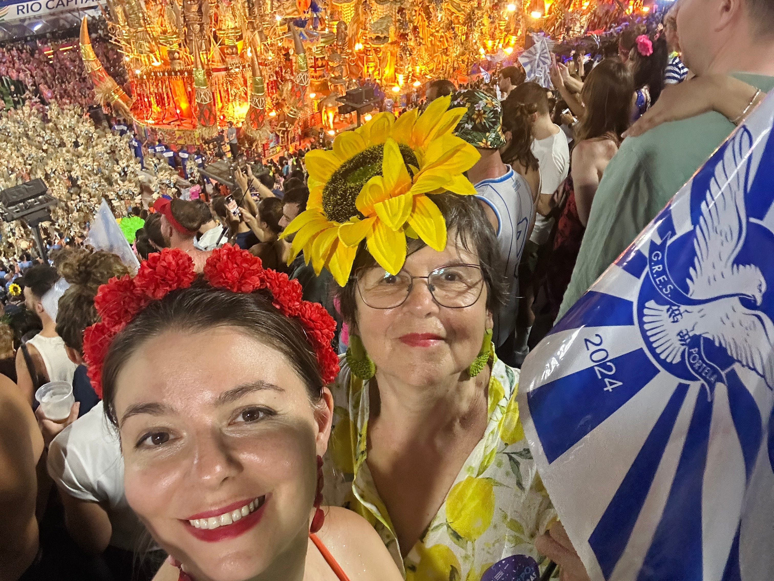 Mom and daughter at carnival
