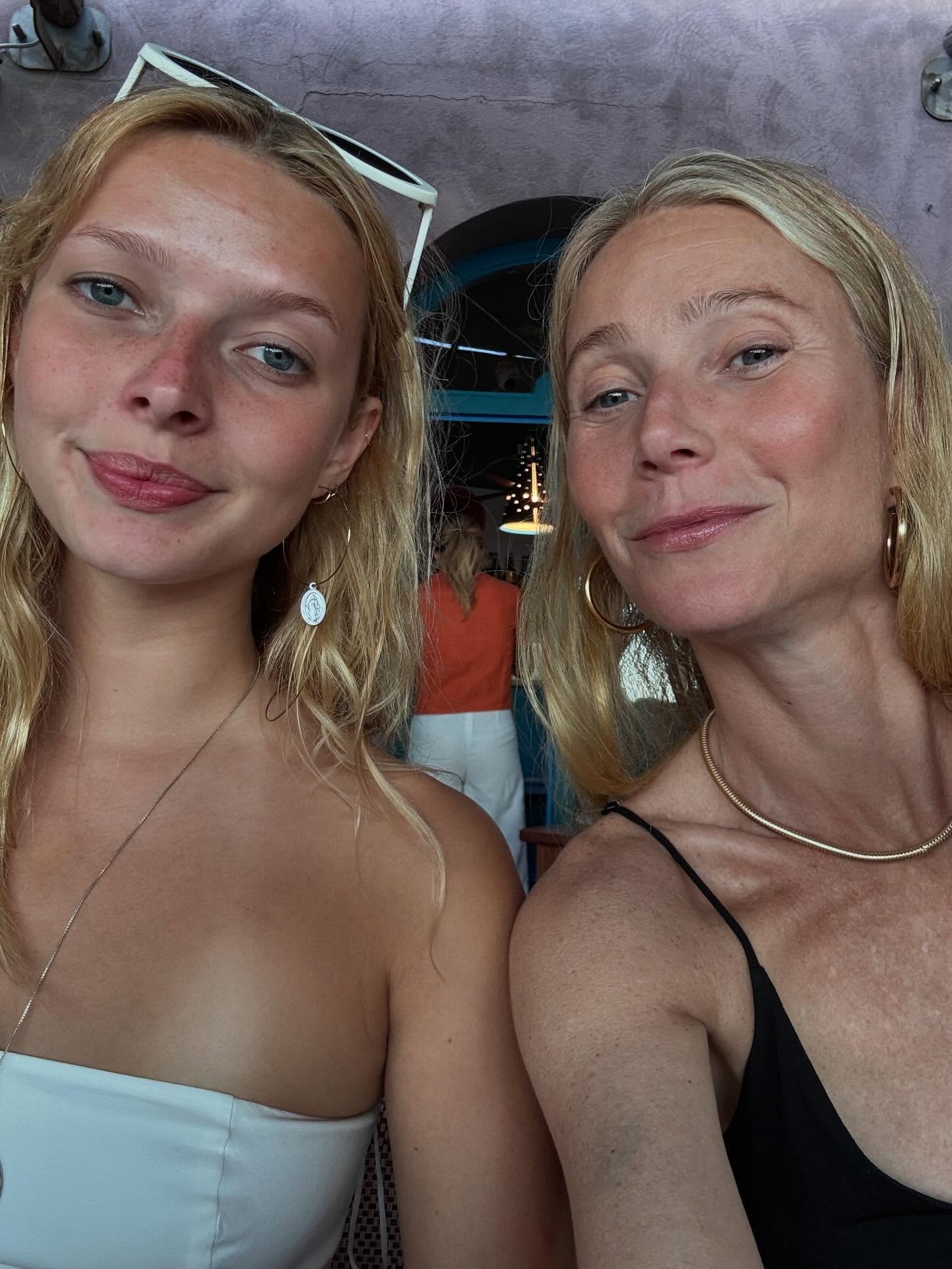 Gwyneth Paltrow and daughter Apple.