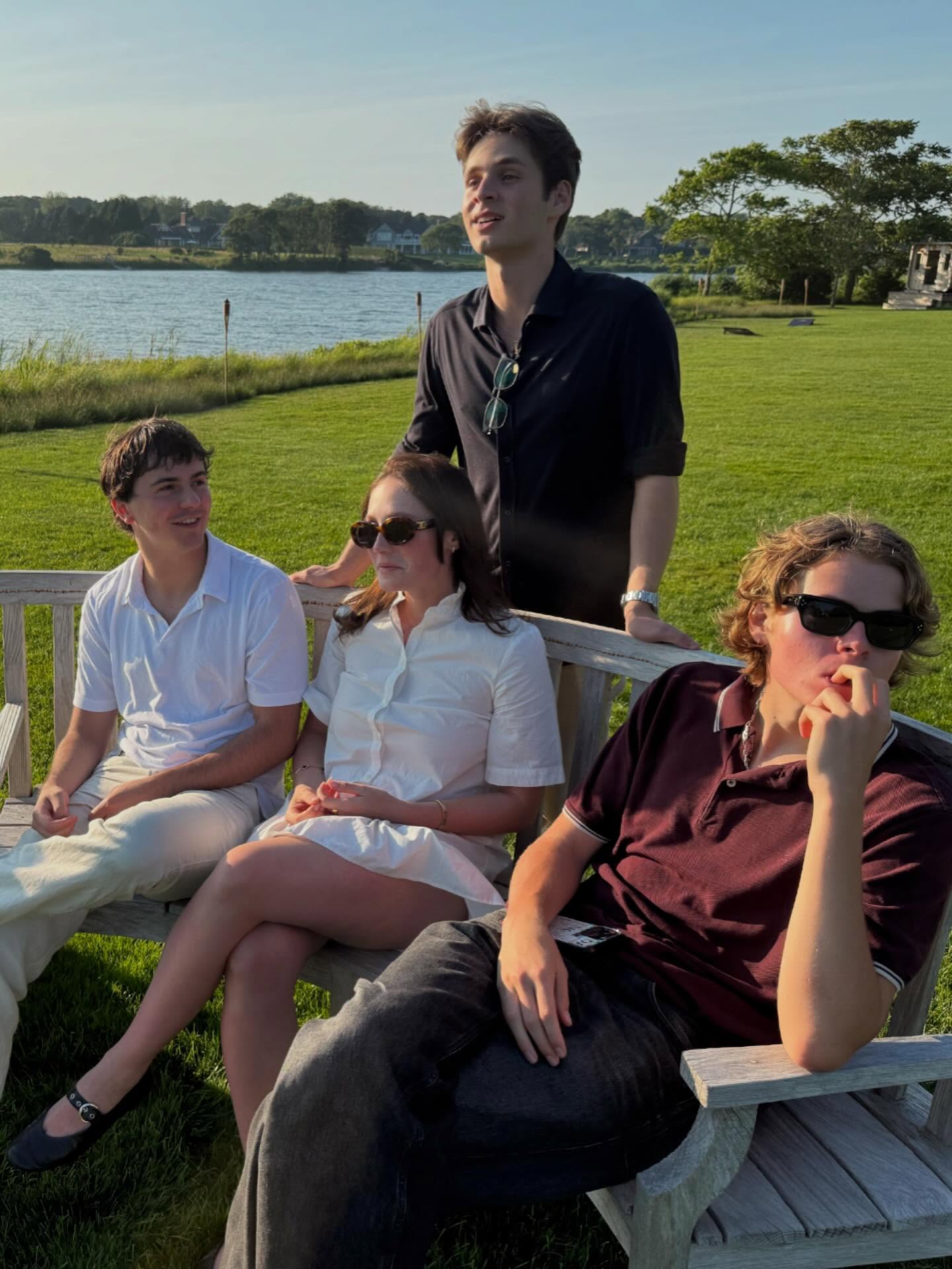 Gwyneth Paltrow's kids and Brad Falchuk's kids.