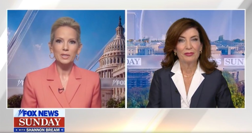 Gov. Kathy Hochul on Fox News Sunday discussing a cellphone ban in NY public schools.