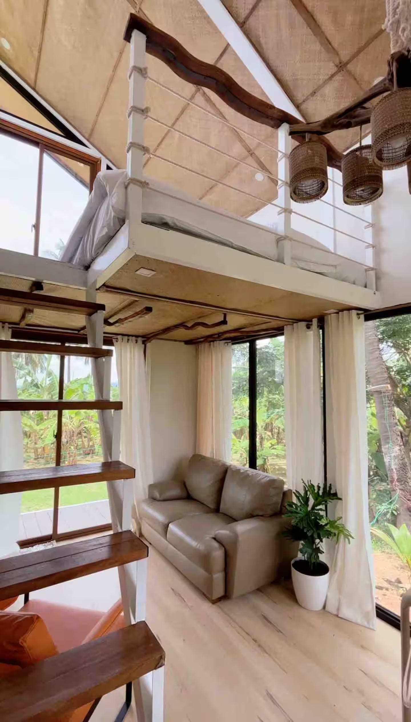 The interiors of the tiny house.