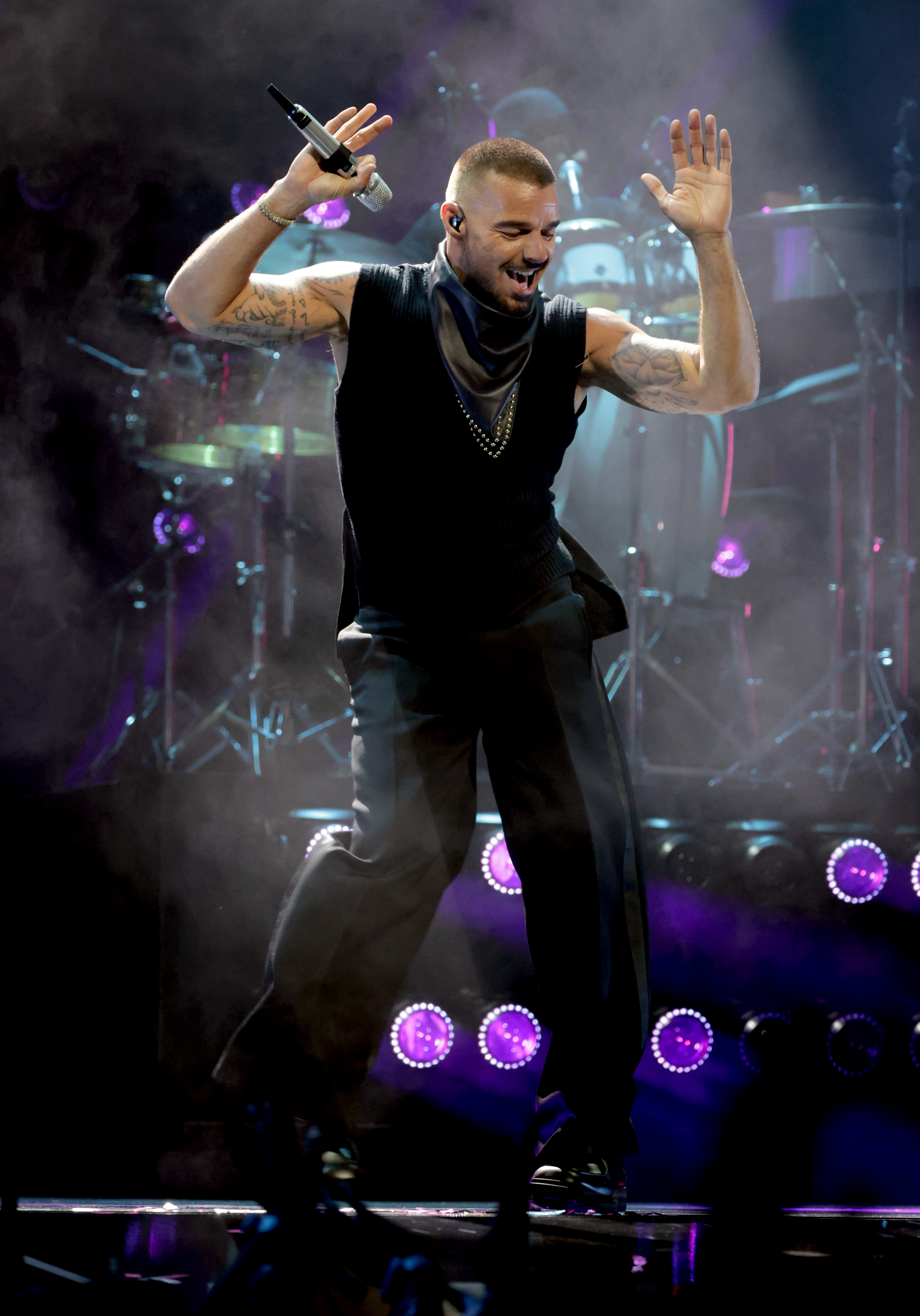 Ricky Martin performs at the 2025 MTV Video Music Awards