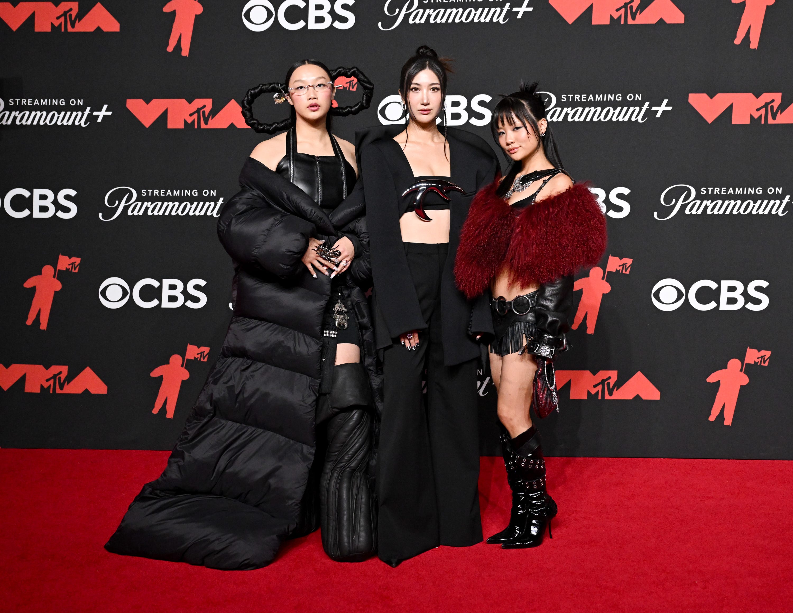 Audrey Nuna, Ejae, and Rei Ami at the MTV VMAs.
