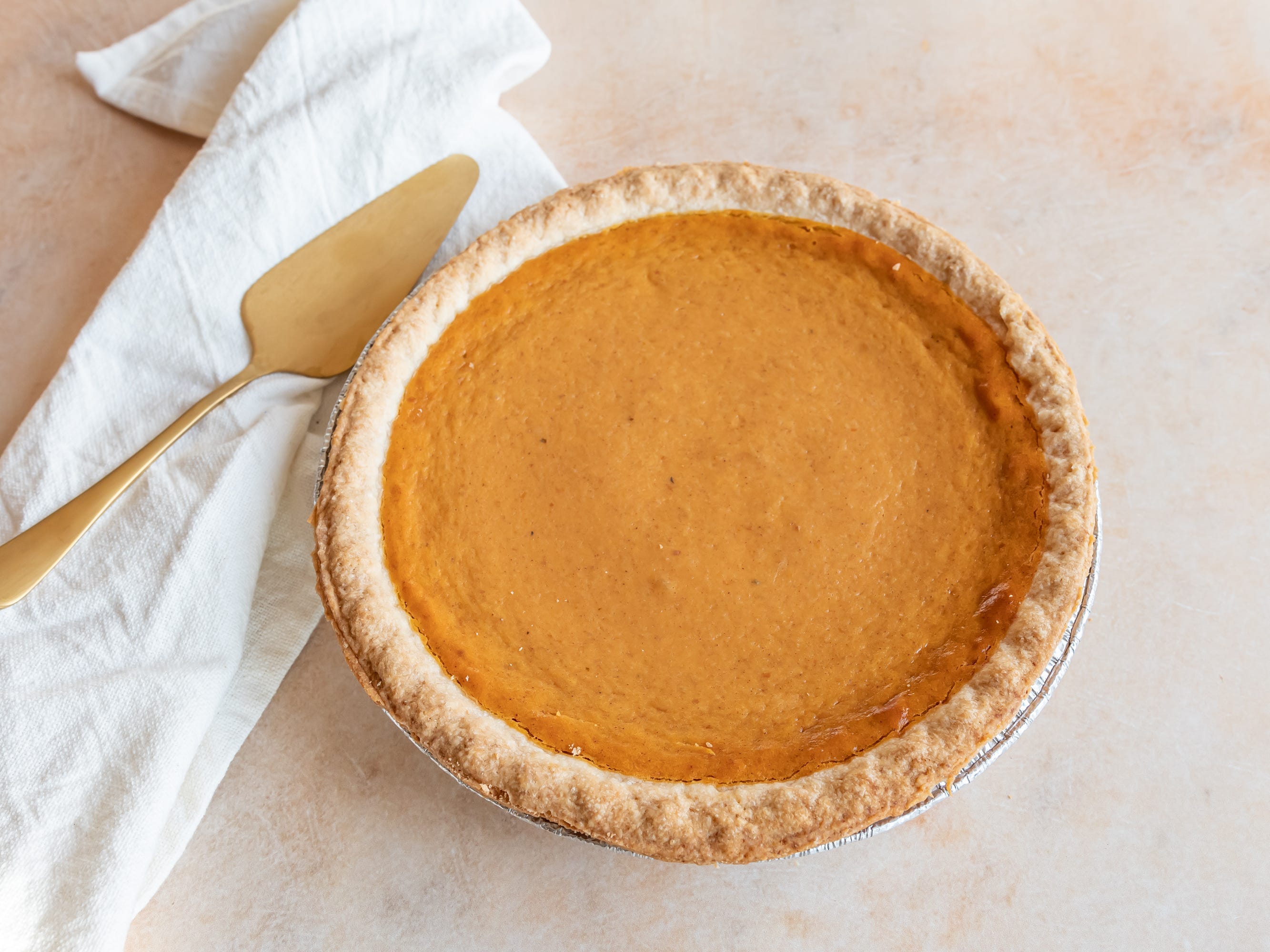 A whole pumpkin pie from Walmart