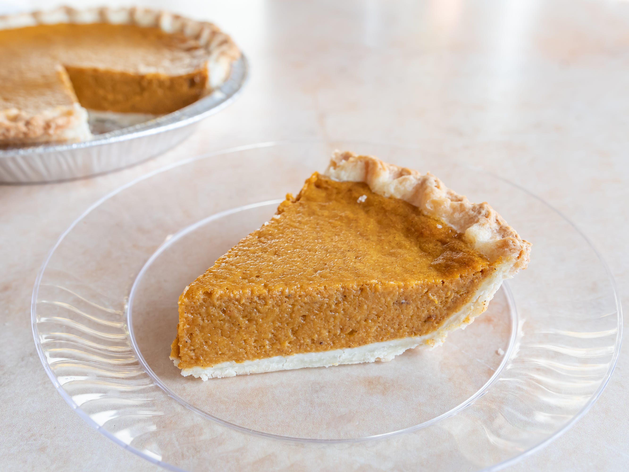 A whole pumpkin pie from Kroger