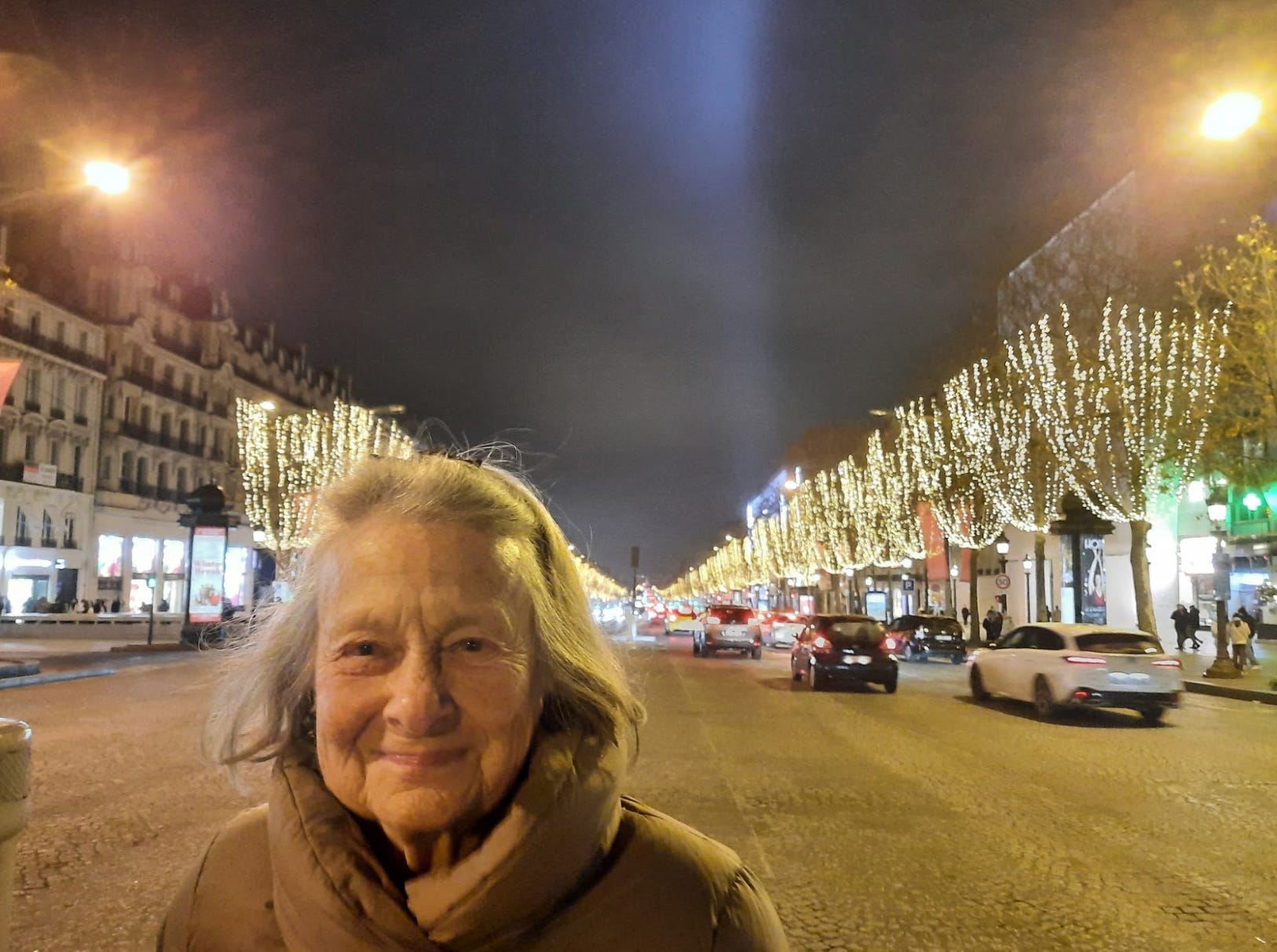 The writer's pen pal, Anne, on a solo trip in Paris in 2023.