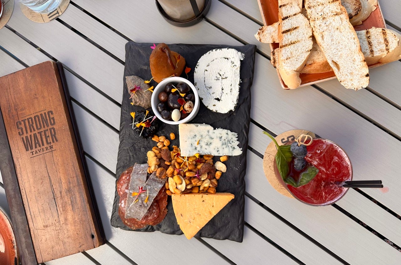 Charcuterie board at Sapphire falls