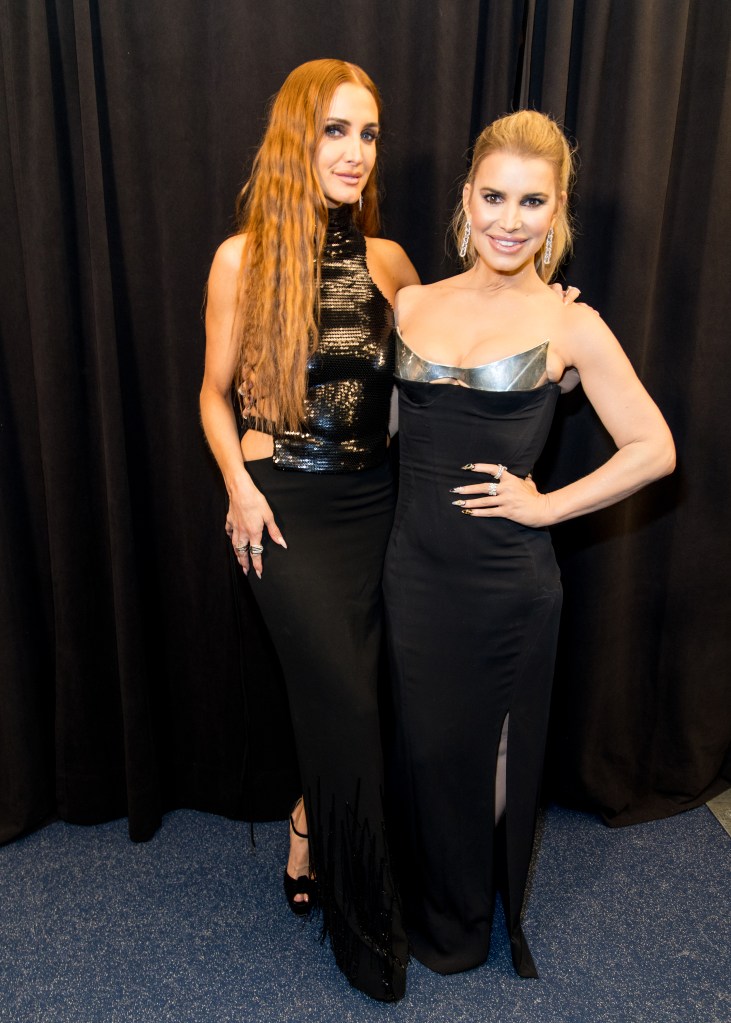 Ashlee Simpson and Jessica Simpson attend the 2025 MTV Video Music Awards at UBS Arena on September 07, 2025 in Elmont, New York.