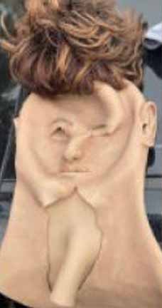 The mask cops found in Prowell's car in 2021.